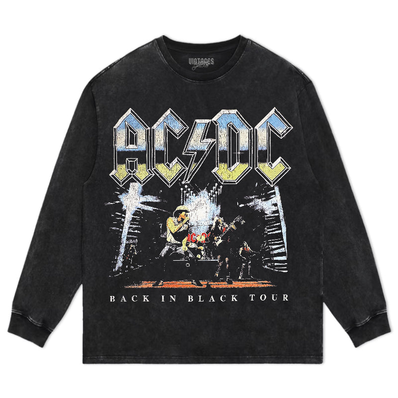 AC/DC & BACK IN BLACK TEE & LS & HOODIE