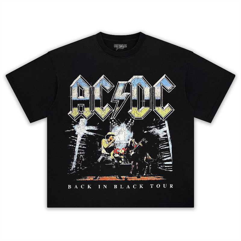 AC/DC & BACK IN BLACK TEE & LS & HOODIE