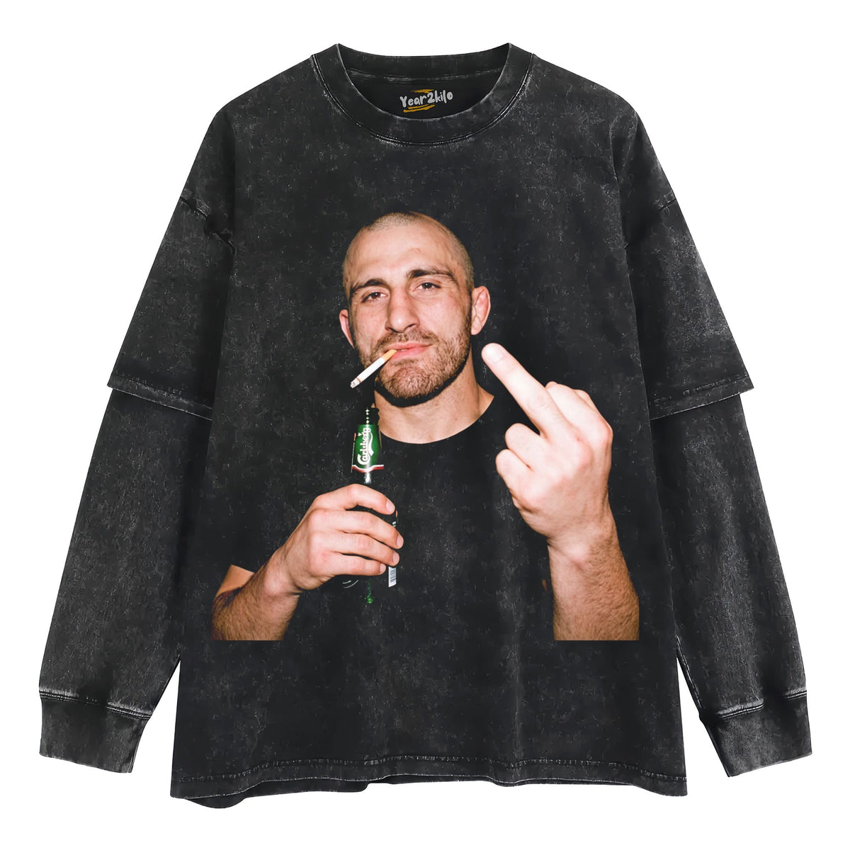 ALEXANDER VOLKANOVSKI FLIPPING THE BIRD TANK TOP & TEE & LONG SLEEVE & LAYERED LS & HOODIE