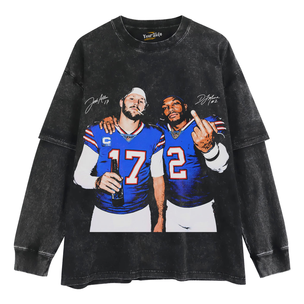ALLEN MOORE MIDDLE FINGER FOOTBALL FAN TANK TOP & TEE & LONG SLEEVE & LAYERED LS & HOODIE