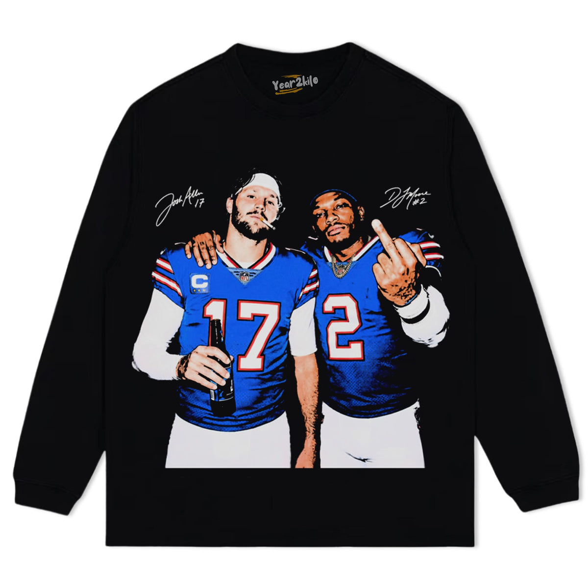ALLEN MOORE MIDDLE FINGER FOOTBALL FAN TANK TOP & TEE & LONG SLEEVE & LAYERED LS & HOODIE