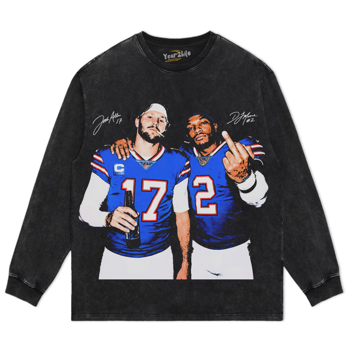 ALLEN MOORE MIDDLE FINGER FOOTBALL FAN TANK TOP & TEE & LONG SLEEVE & LAYERED LS & HOODIE