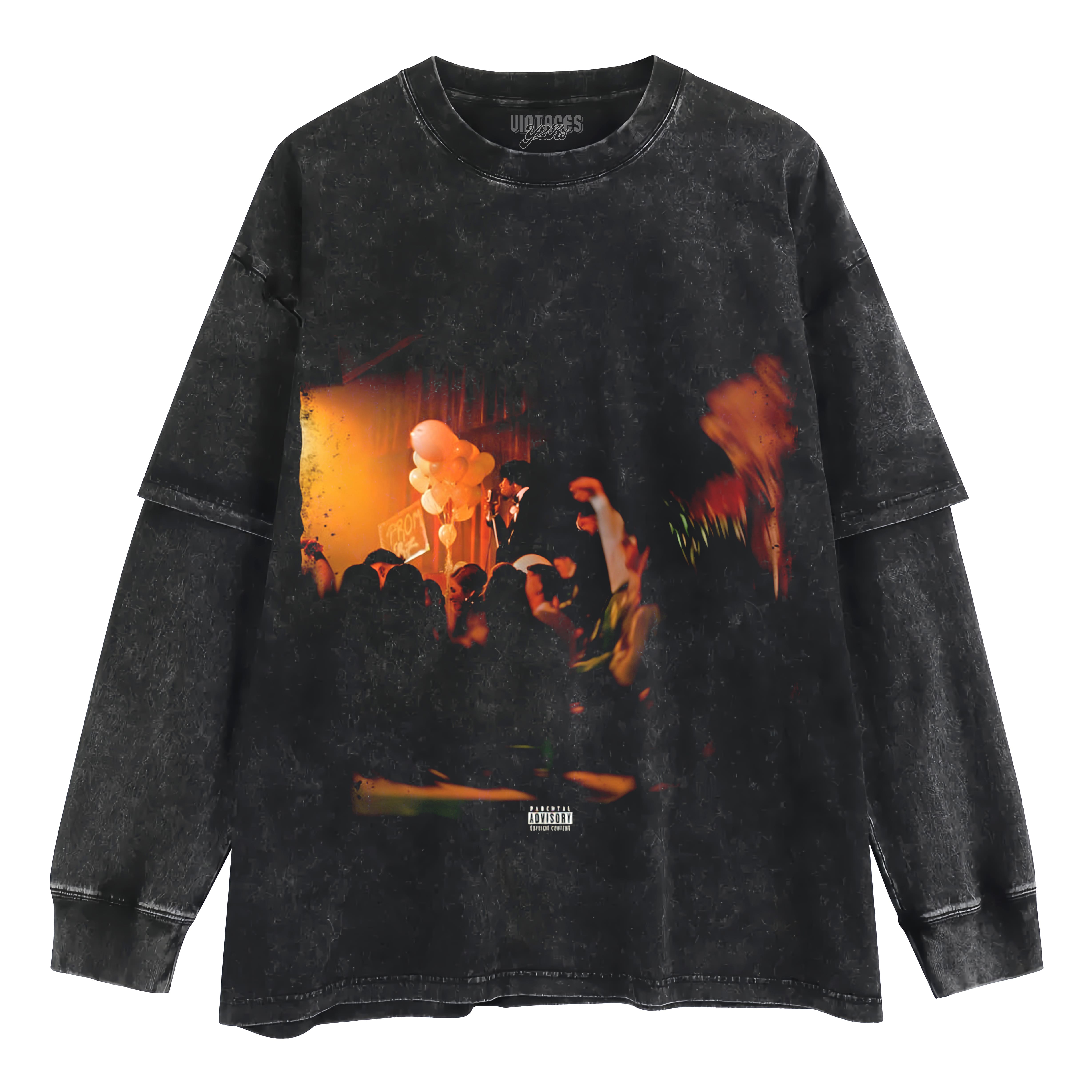 ALONE AT PROM ALBUM COVER LAYERED LONG SLEEVE