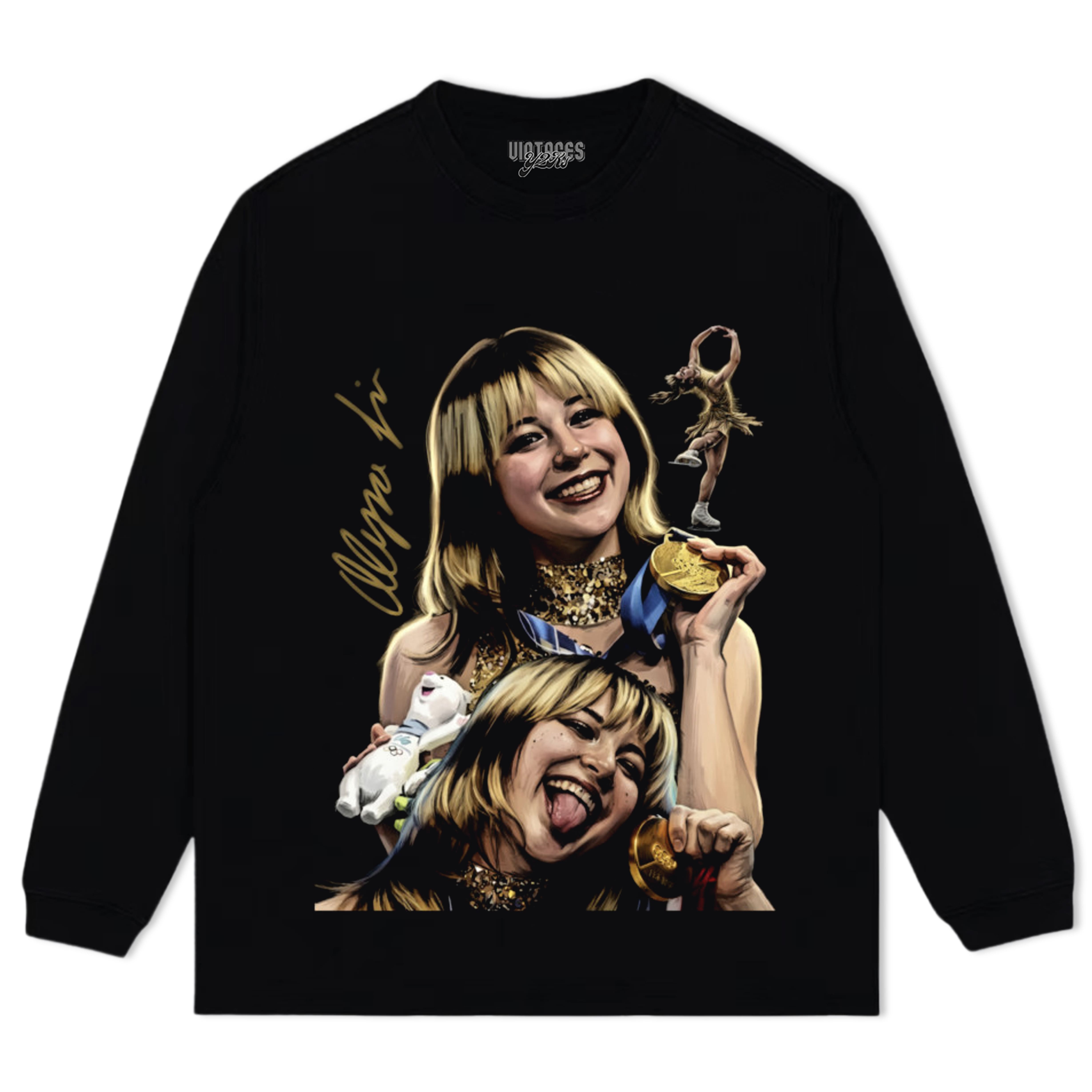 ALYSA LIU GOLD MEDALS TIMES TEE & LS & HOODIE
