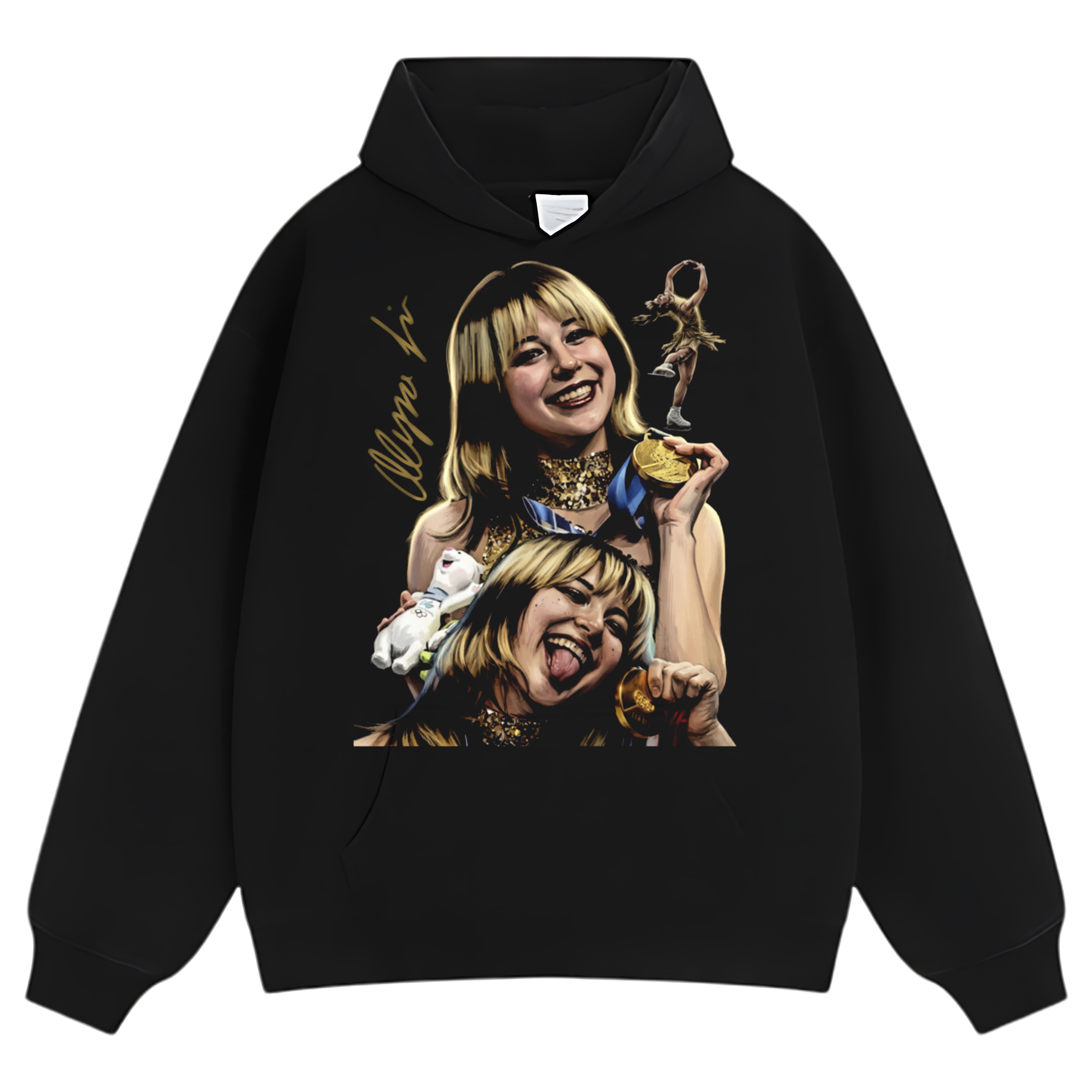 ALYSA LIU GOLD MEDALS TIMES TEE & LS & HOODIE