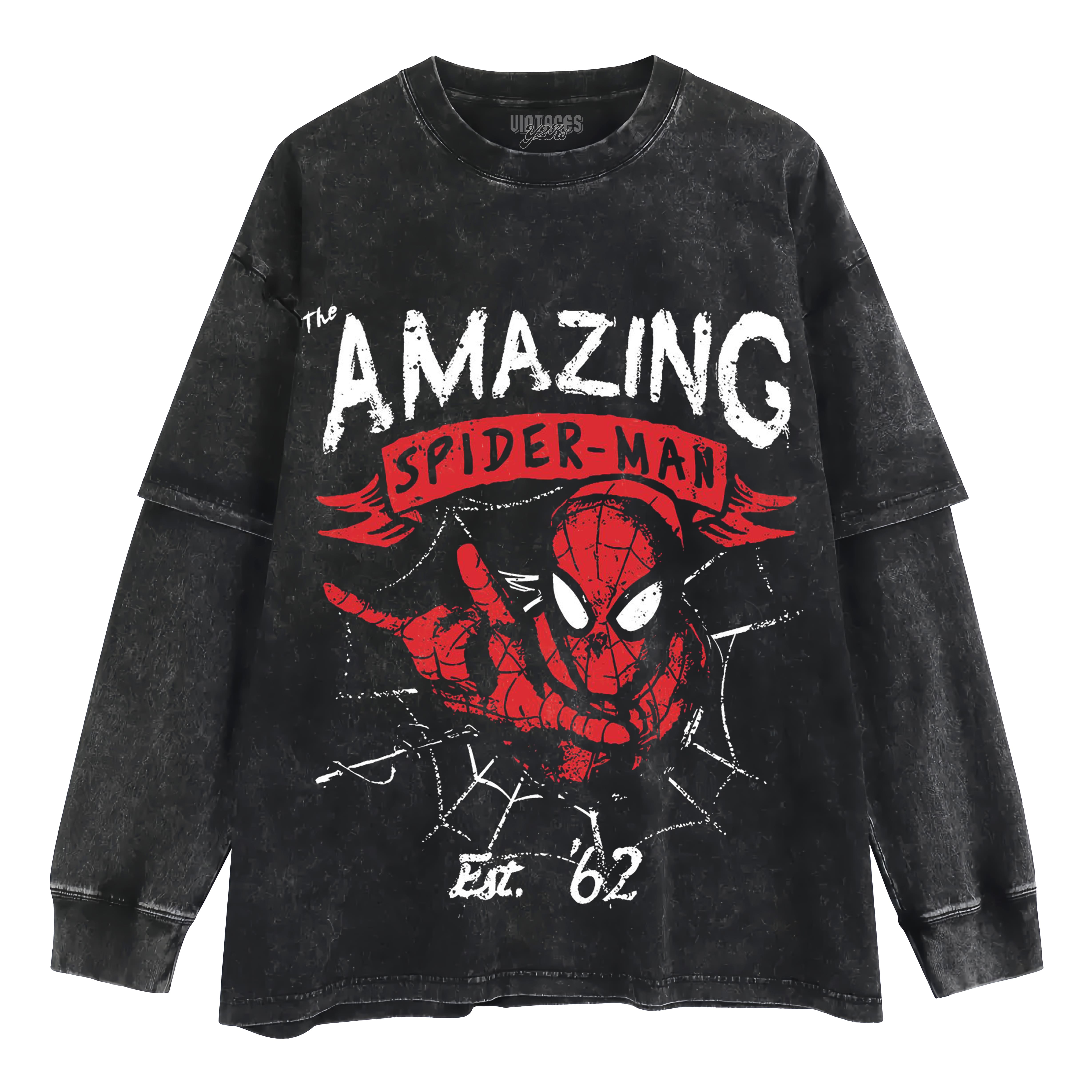 AMAZING SPIDER-MAN V2 LAYERED LONG SLEEVE