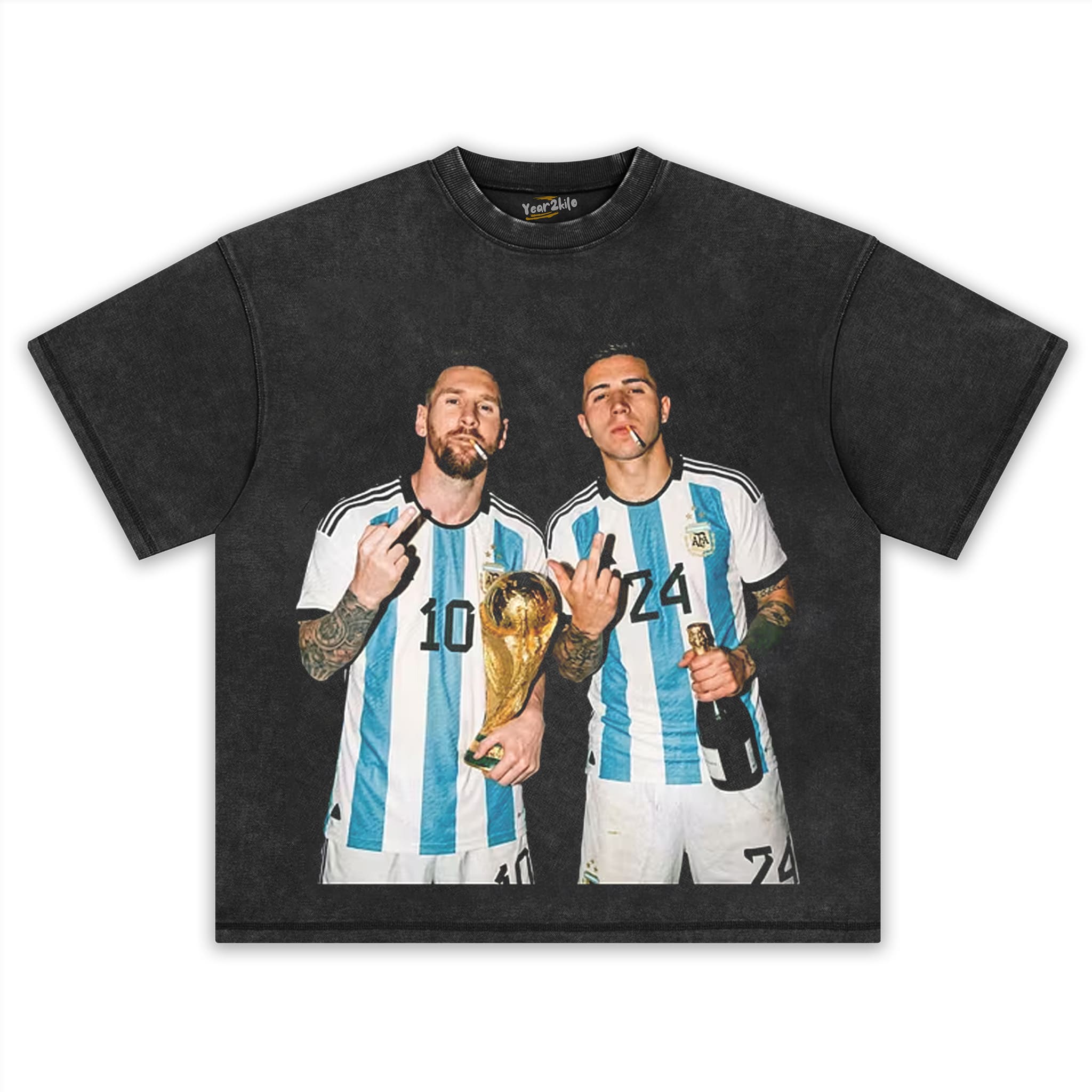 ARGENTINA MESSI ENZO FUNNY VINTAGE V2 TANK TOP & TEE & LONG SLEEVE & LAYERED LS & HOODIE