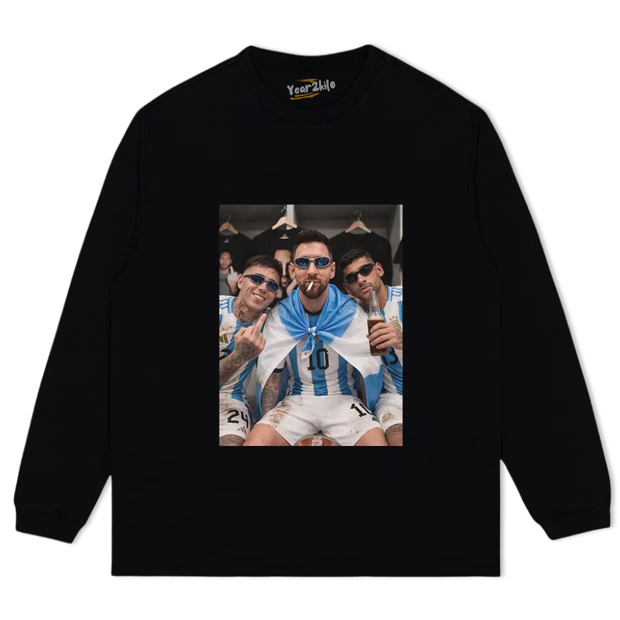 ARGENTINA MESSI ENZO FUNNY VINTAGE V3 TANK TOP & TEE & LONG SLEEVE & LAYERED LS & HOODIE