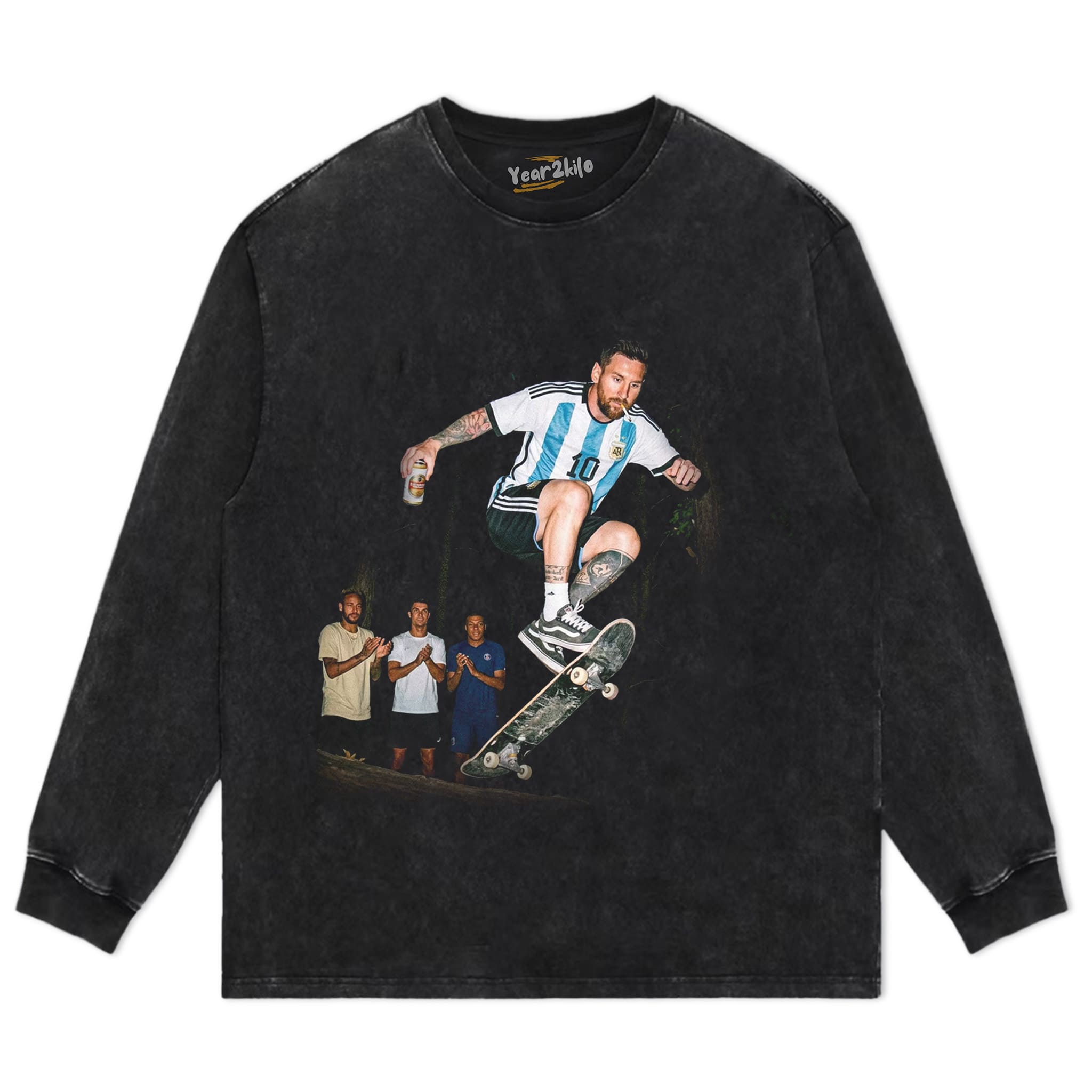 ARGENTINA MESSI FUNNY VINTAGE  V2 TANK TOP & TEE & LONG SLEEVE & LAYERED LS & HOODIE
