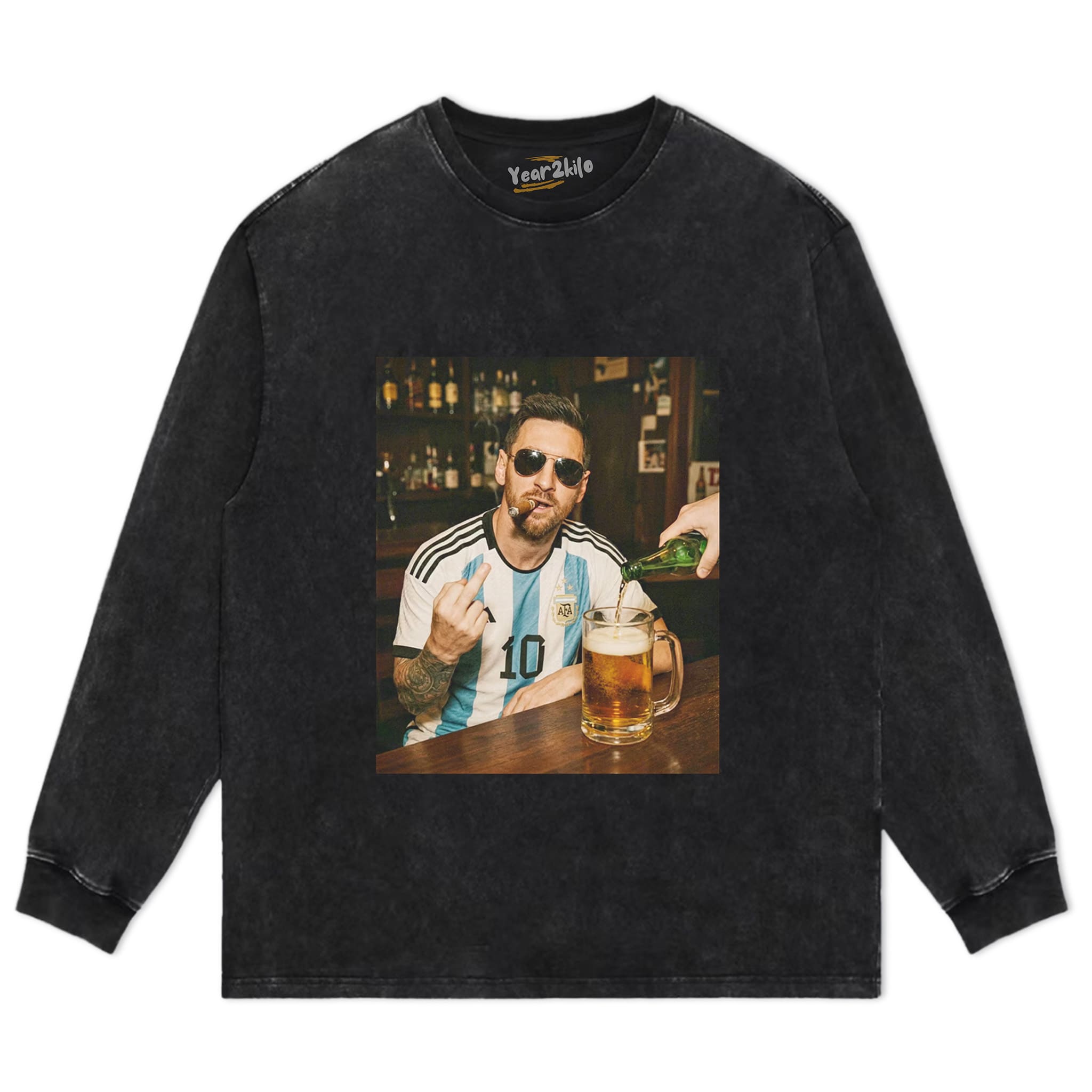 ARGENTINA MESSI FUNNY VINTAGE V3 TANK TOP & TEE & LONG SLEEVE & LAYERED LS & HOODIE