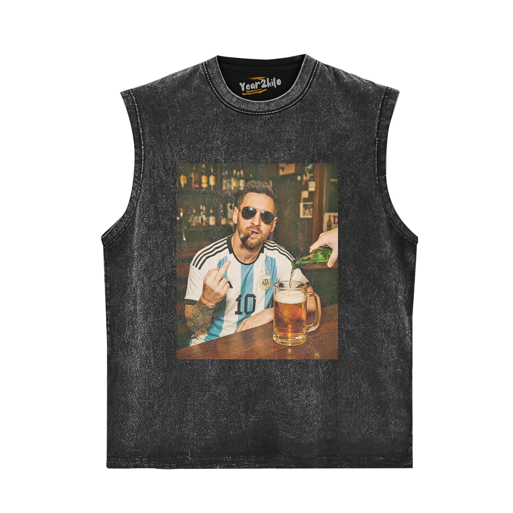 ARGENTINA MESSI FUNNY VINTAGE V3 TANK TOP & TEE & LONG SLEEVE & LAYERED LS & HOODIE