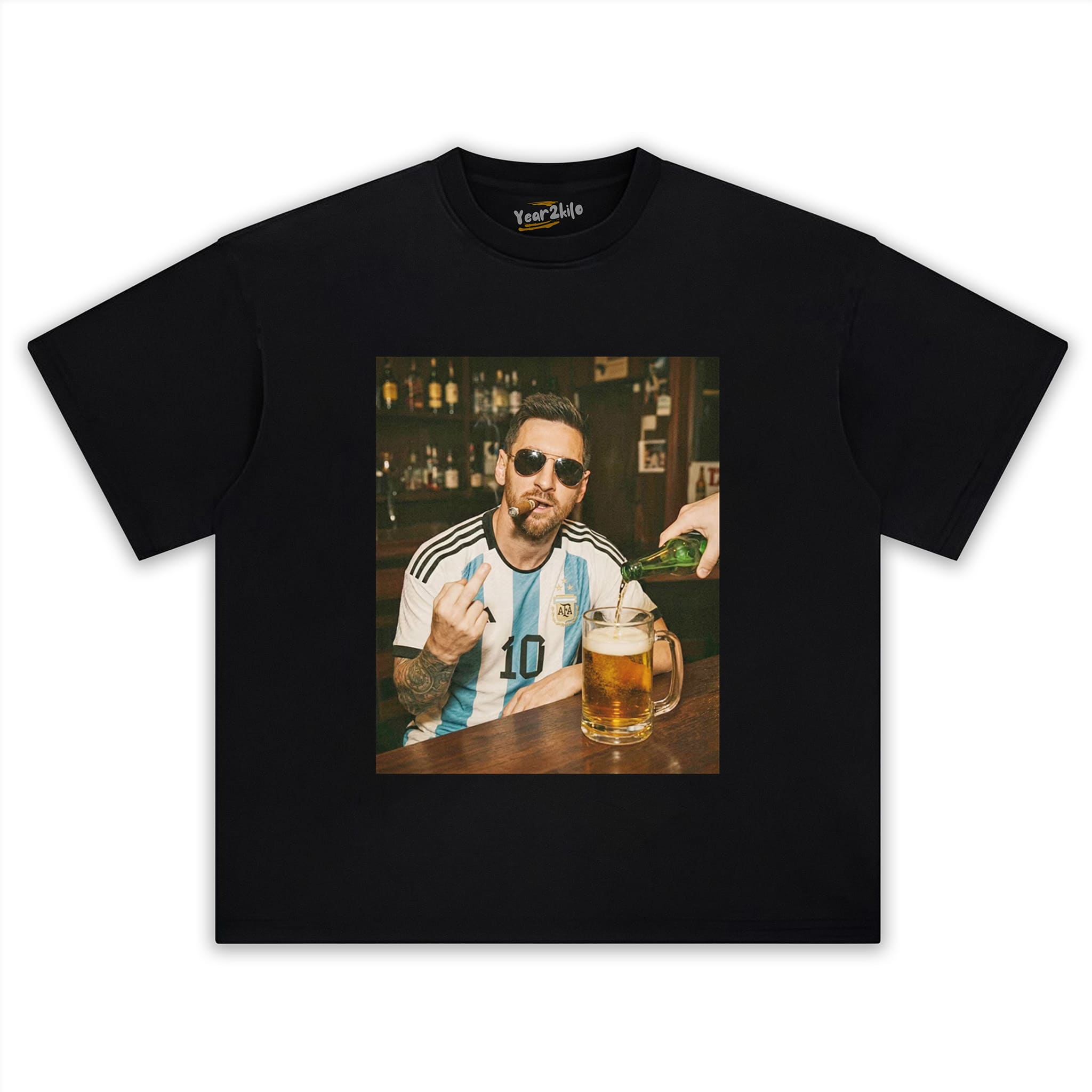 ARGENTINA MESSI FUNNY VINTAGE V3 TANK TOP & TEE & LONG SLEEVE & LAYERED LS & HOODIE