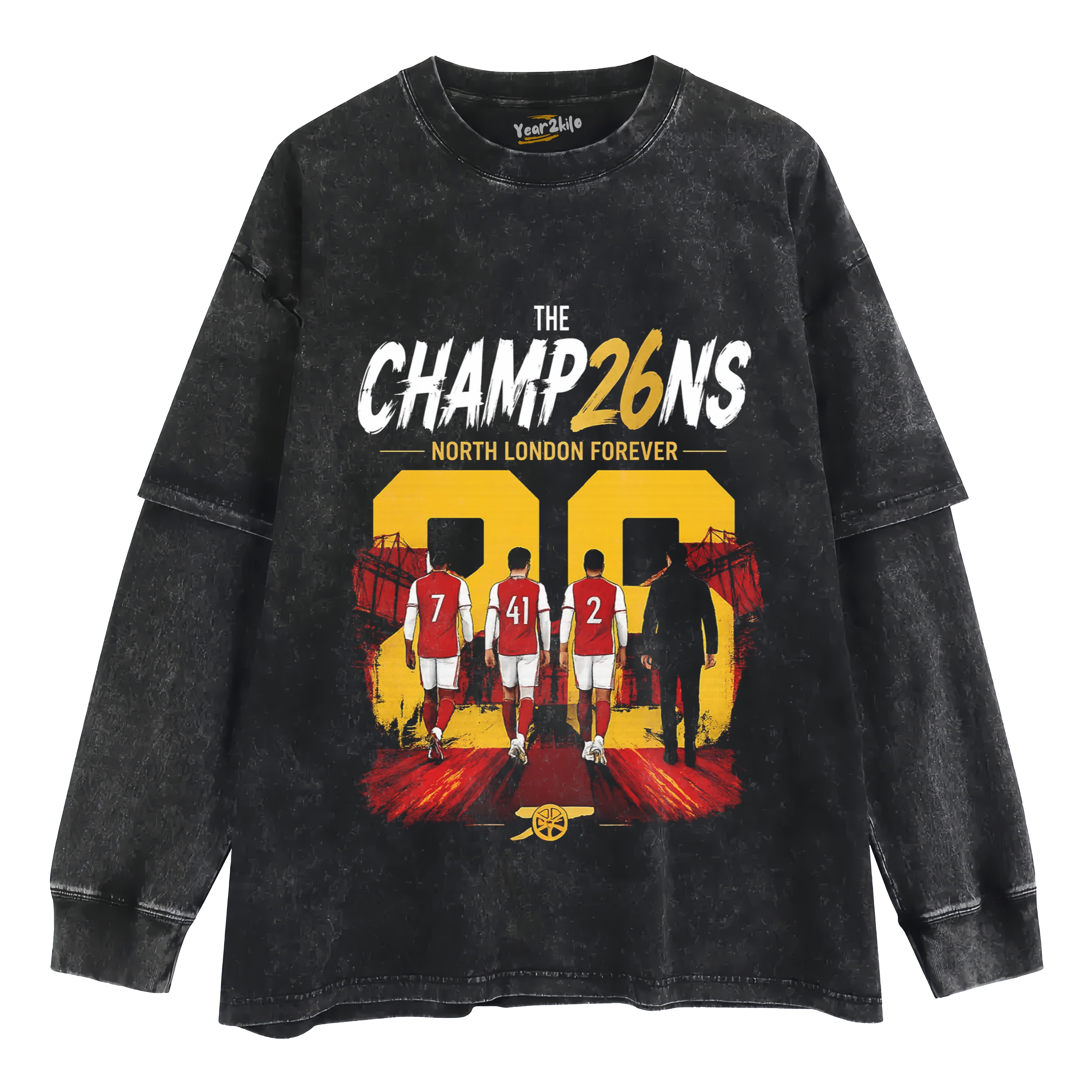 ARSENAL CHAMPIONS TANK TOP & TEE & LONG SLEEVE & LAYERED LS & HOODIE