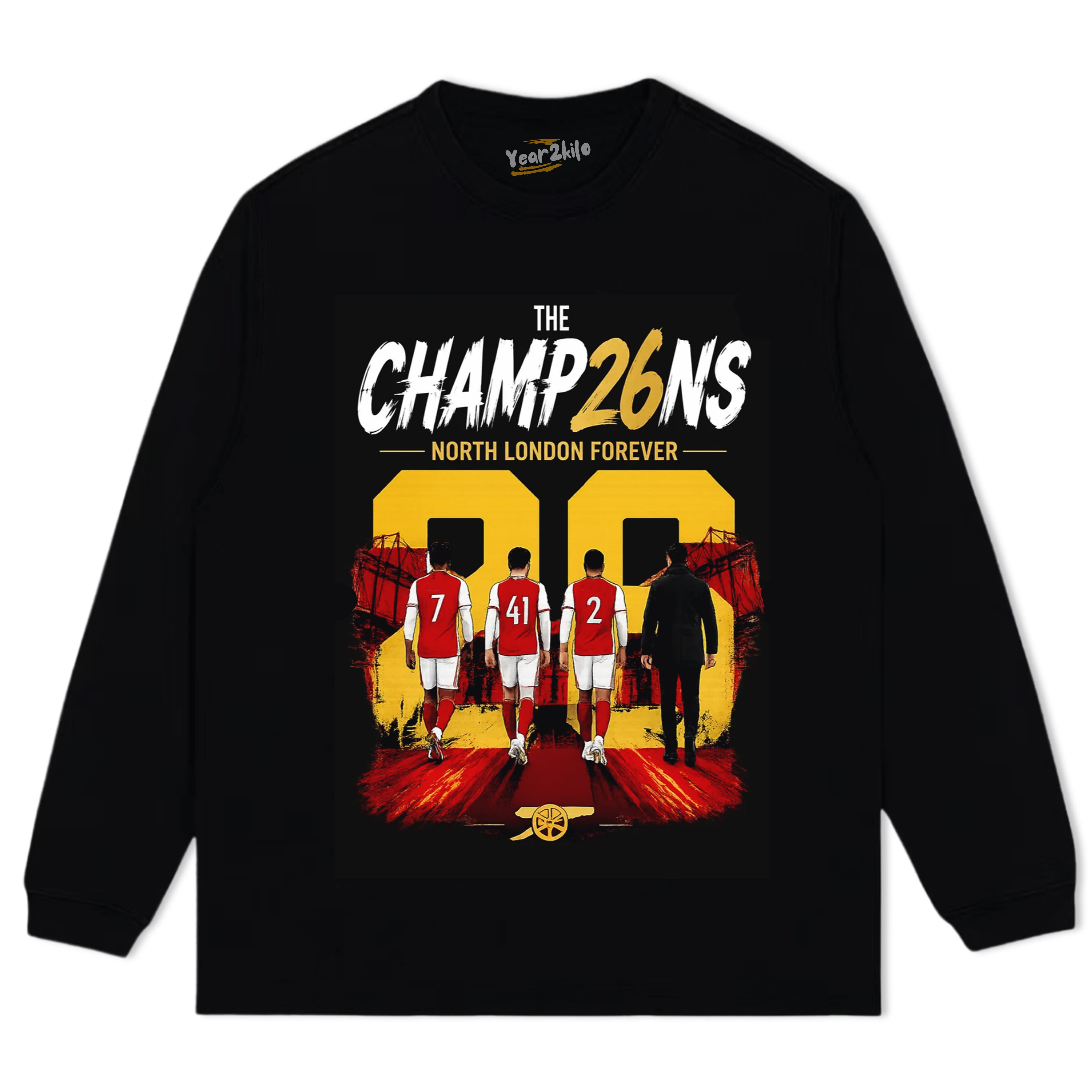 ARSENAL CHAMPIONS TANK TOP & TEE & LONG SLEEVE & LAYERED LS & HOODIE