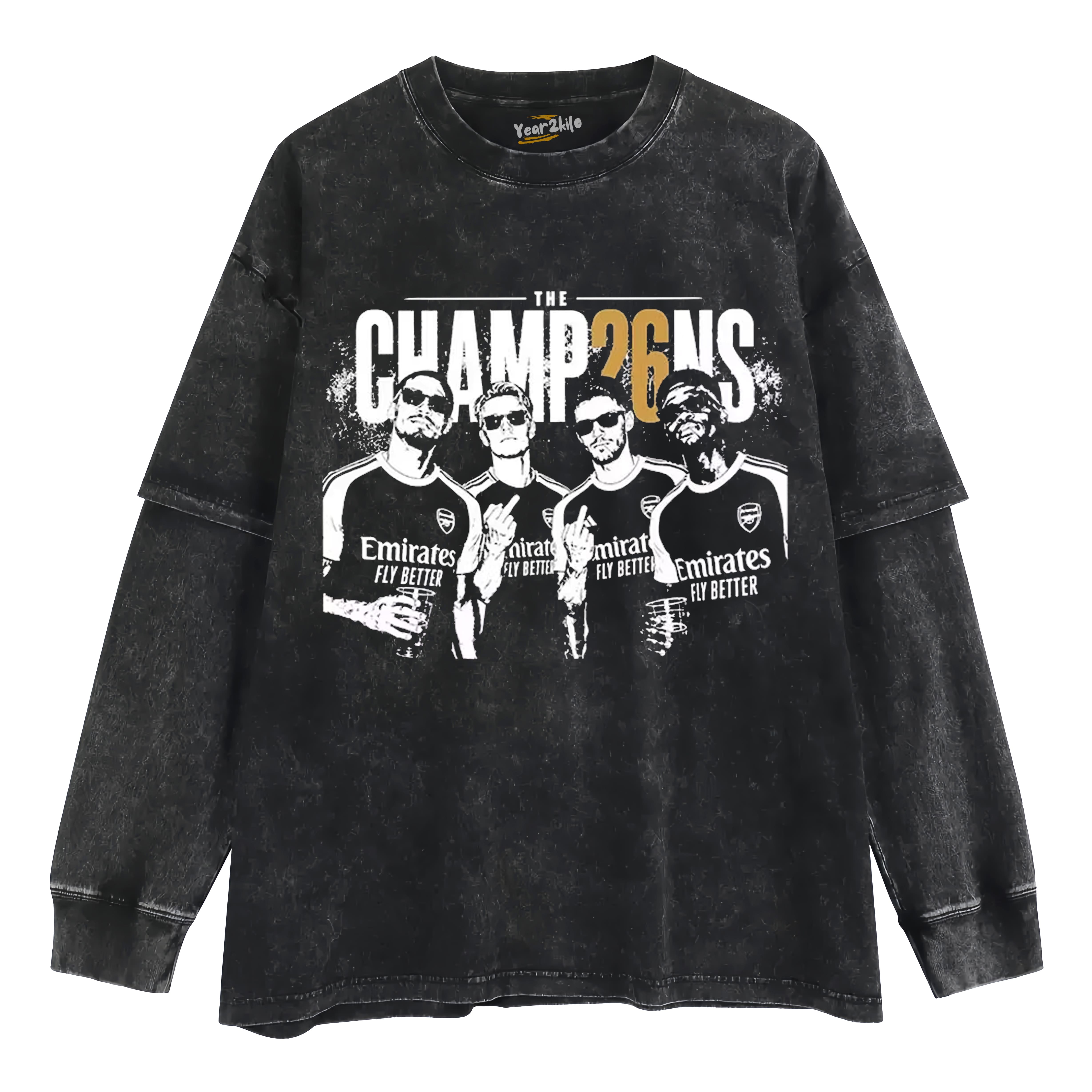 ARSENAL CHAMPIONS V5 TANK TOP & TEE & LONG SLEEVE & LAYERED LS & HOODIE