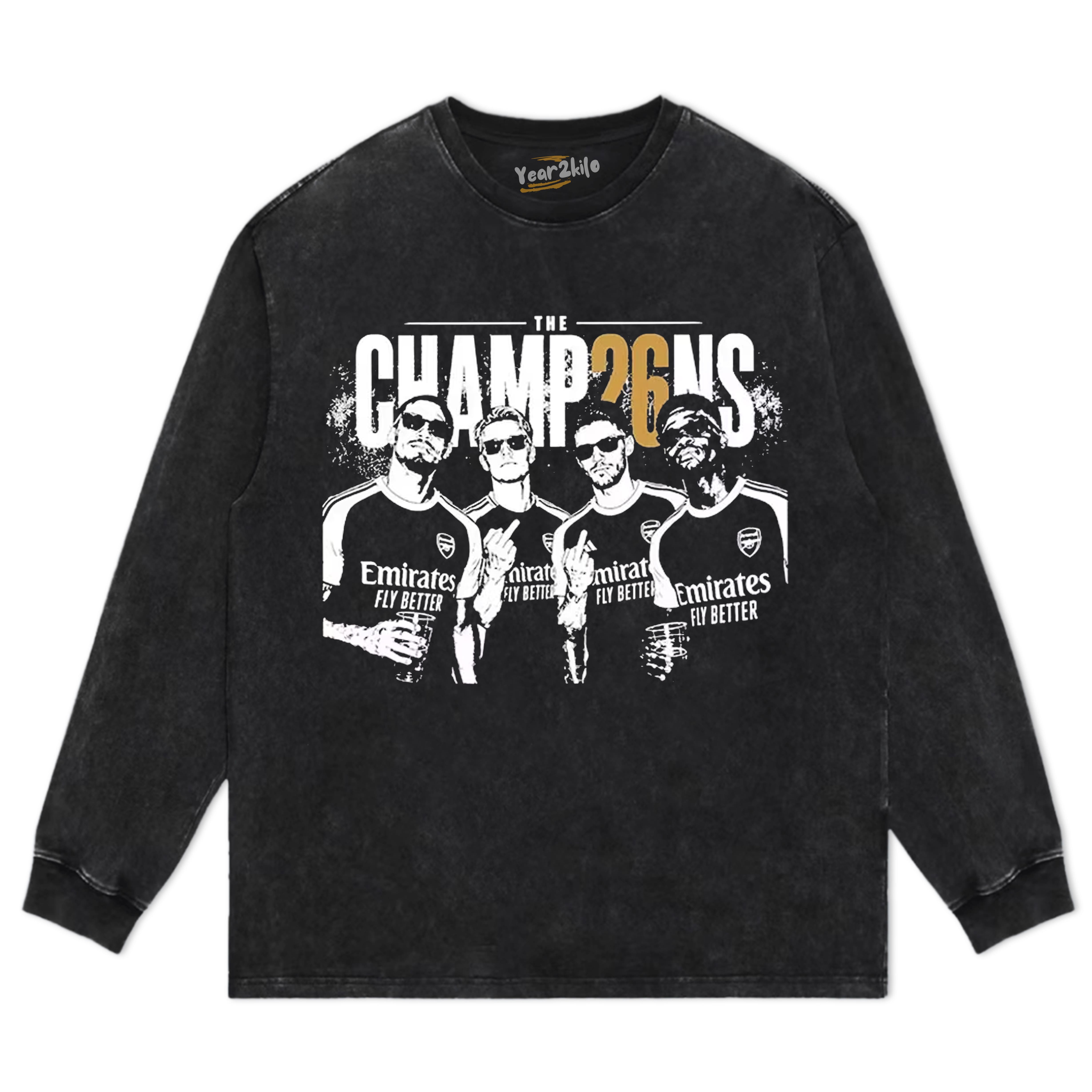 ARSENAL CHAMPIONS V5 TANK TOP & TEE & LONG SLEEVE & LAYERED LS & HOODIE