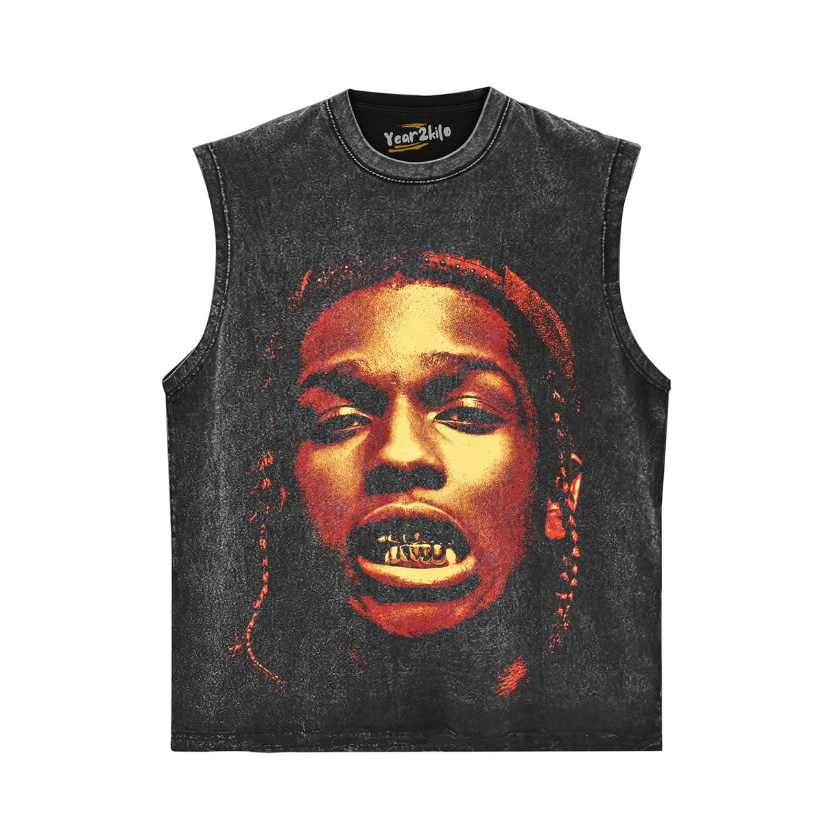 ASAP ROCKY FACE TANK TOP & TEE & LONG SLEEVE & LAYERED LS & HOODIE