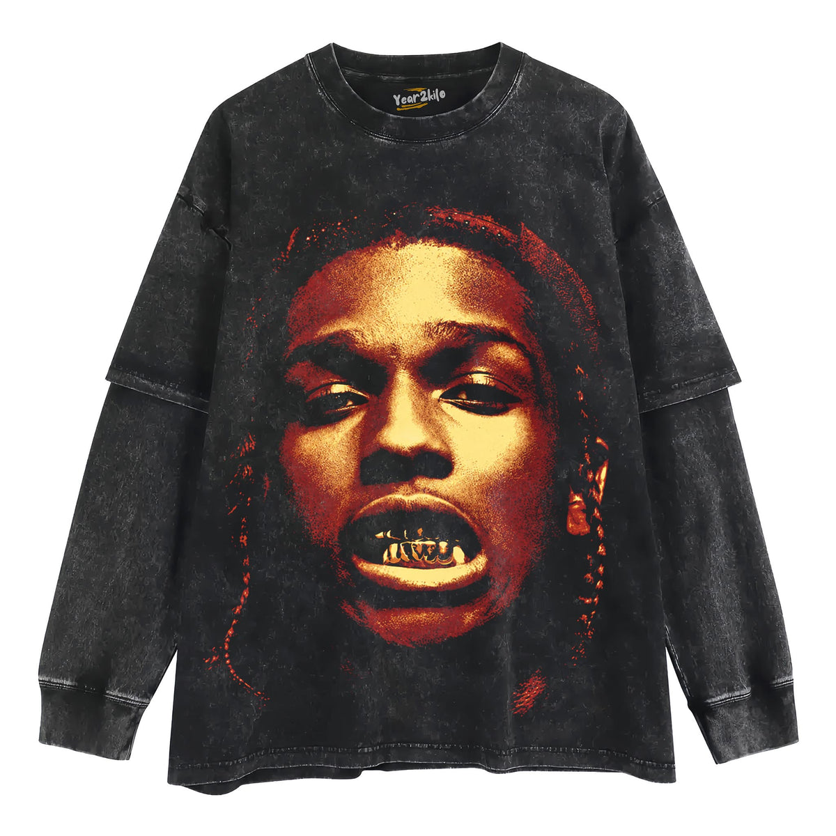 ASAP ROCKY FACE TANK TOP & TEE & LONG SLEEVE & LAYERED LS & HOODIE