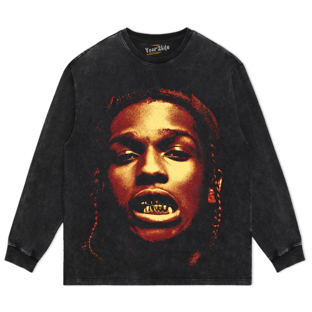 ASAP ROCKY FACE TANK TOP & TEE & LONG SLEEVE & LAYERED LS & HOODIE