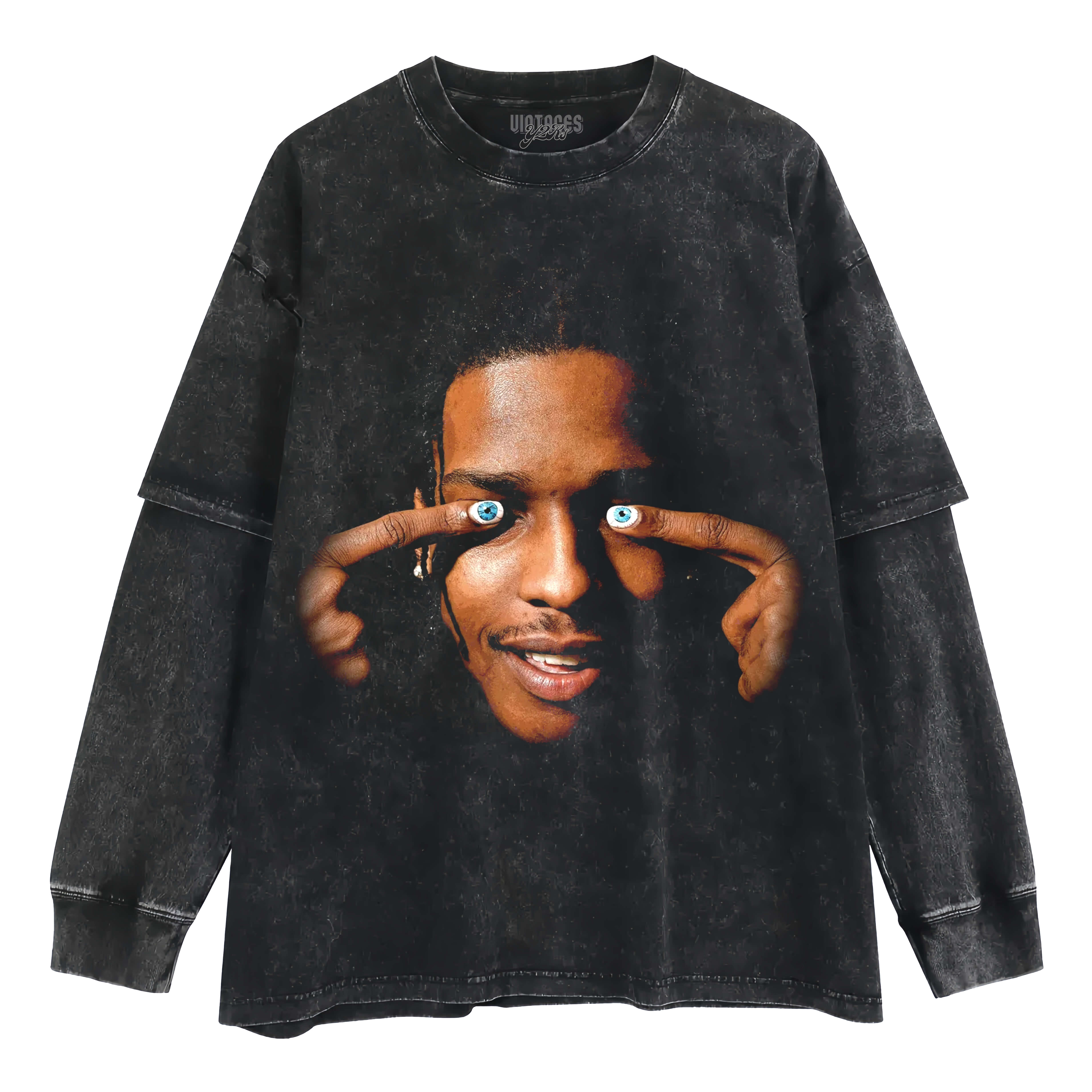 ASAP ROCKY ICY EXCLUSIVE LAYERED LONG SLEEVE