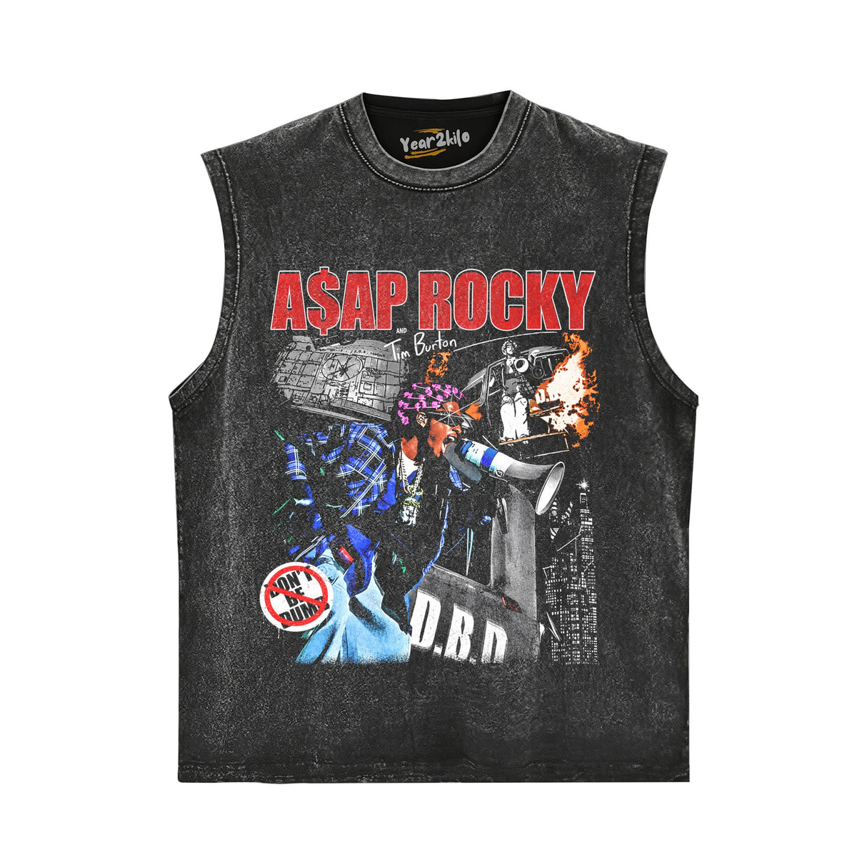 ASAP ROCKY & TIM BURTON TANK TOP & TEE & LONG SLEEVE & LAYERED LS & HOODIE