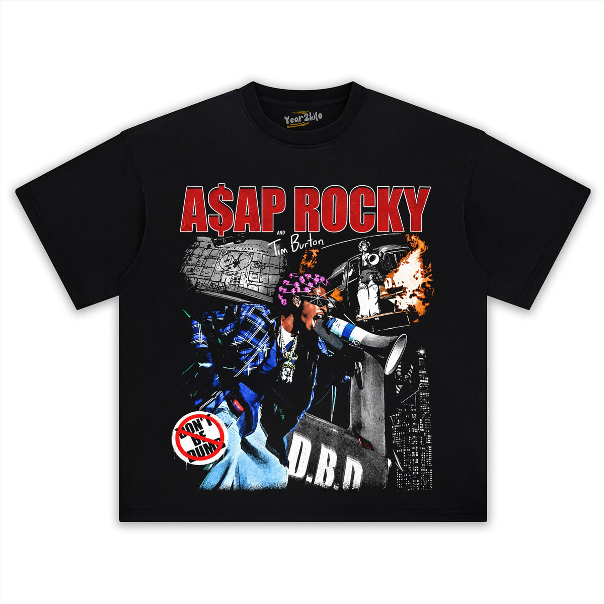 ASAP ROCKY & TIM BURTON TANK TOP & TEE & LONG SLEEVE & LAYERED LS & HOODIE
