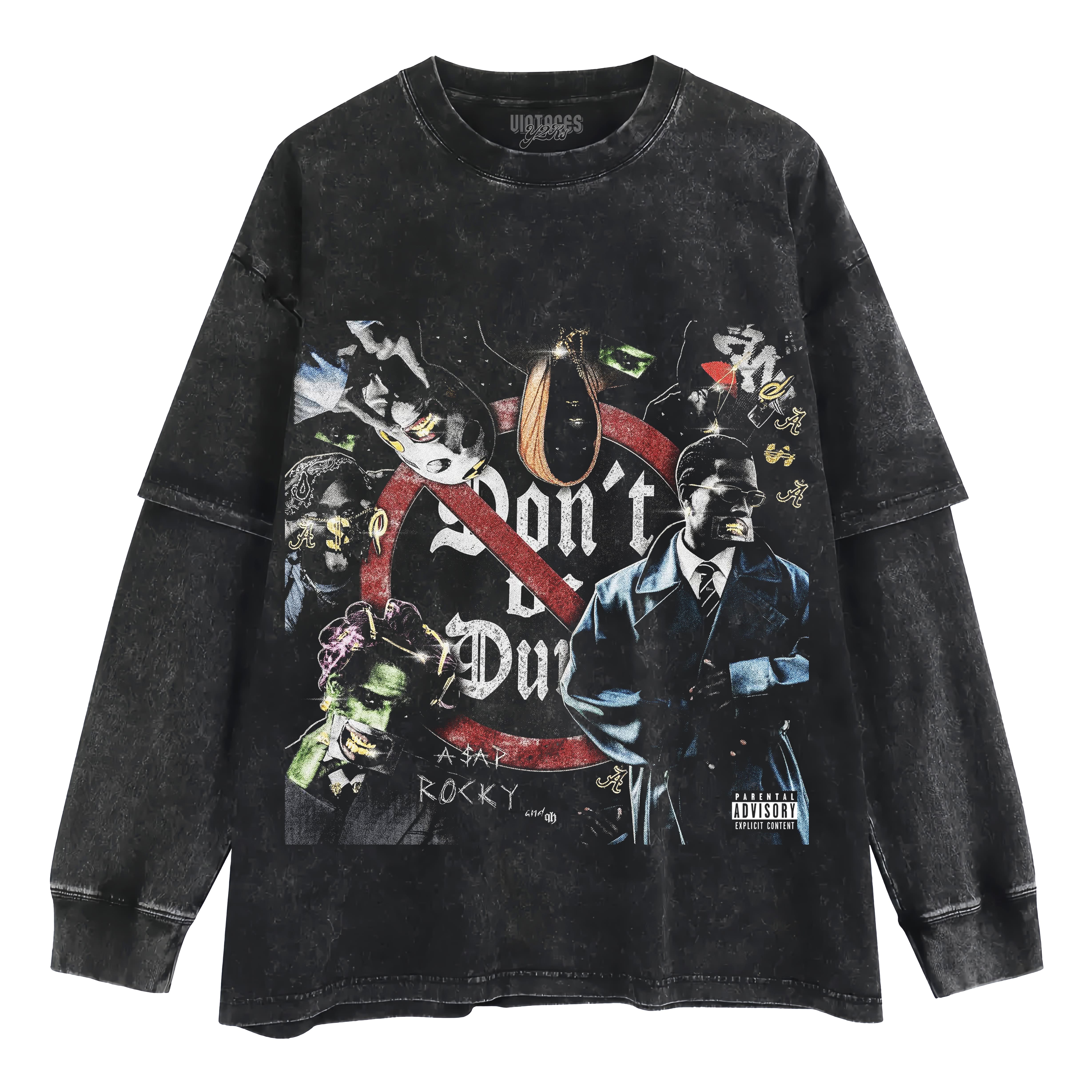 ASAP ROCKY - DON'T BE DUMB V2 LAYERED LONG SLEEVE