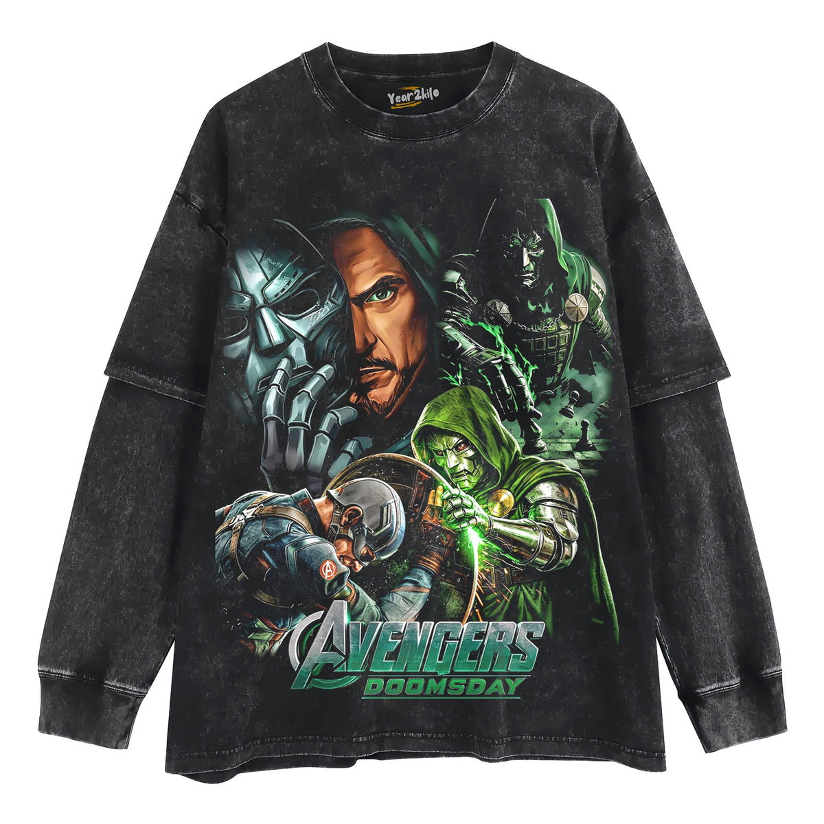 AVENGERS - DR DOOM V3 TANK TOP & TEE & LONG SLEEVE & LAYERED LS & HOODIE