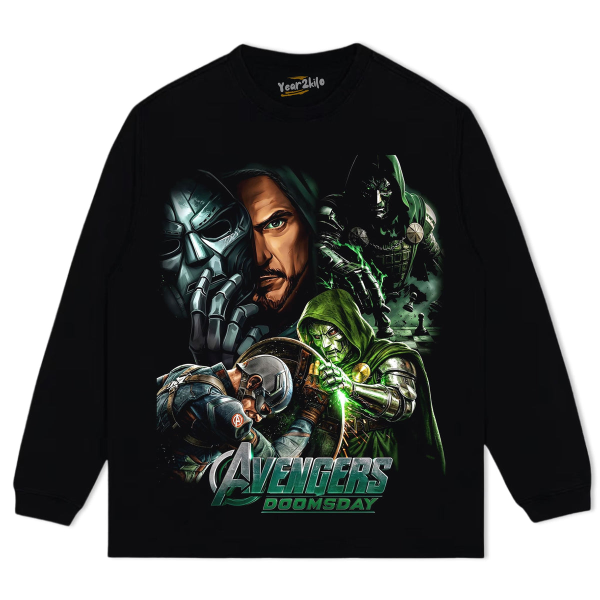 AVENGERS - DR DOOM V3 TANK TOP & TEE & LONG SLEEVE & LAYERED LS & HOODIE