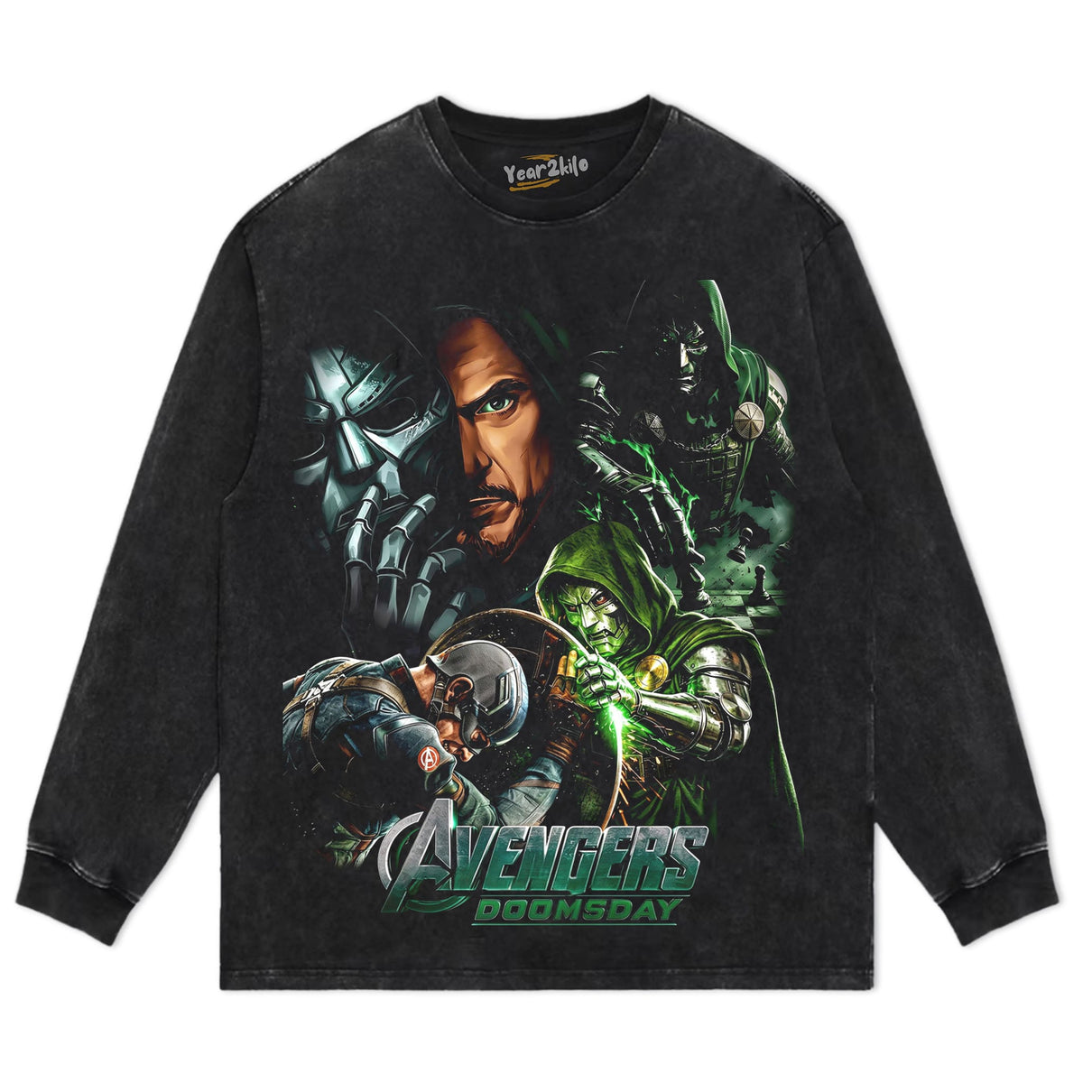 AVENGERS - DR DOOM V3 TANK TOP & TEE & LONG SLEEVE & LAYERED LS & HOODIE