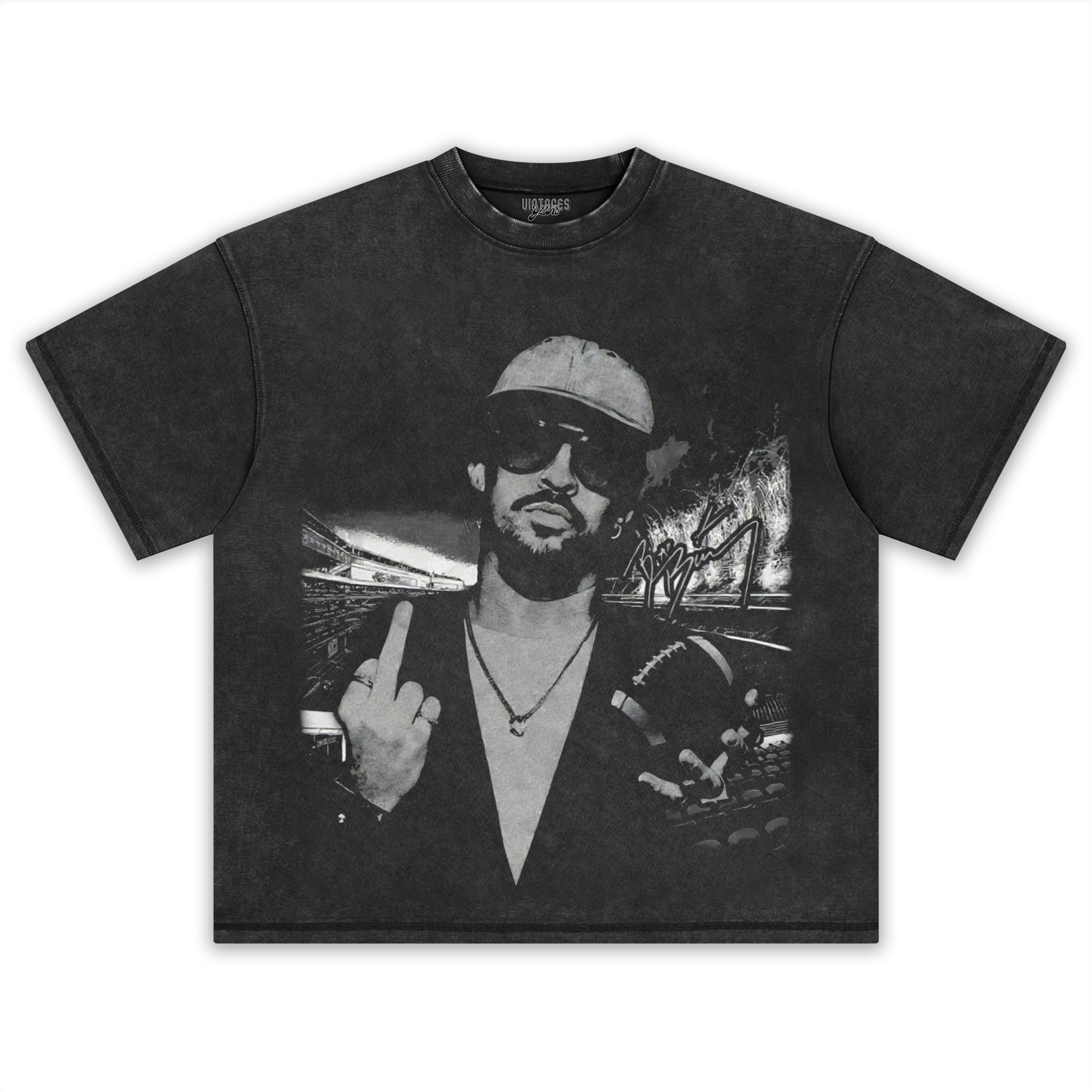 BAD BUNNY - MIDDLE-FINGER V2 TEE & LS & HOODIE