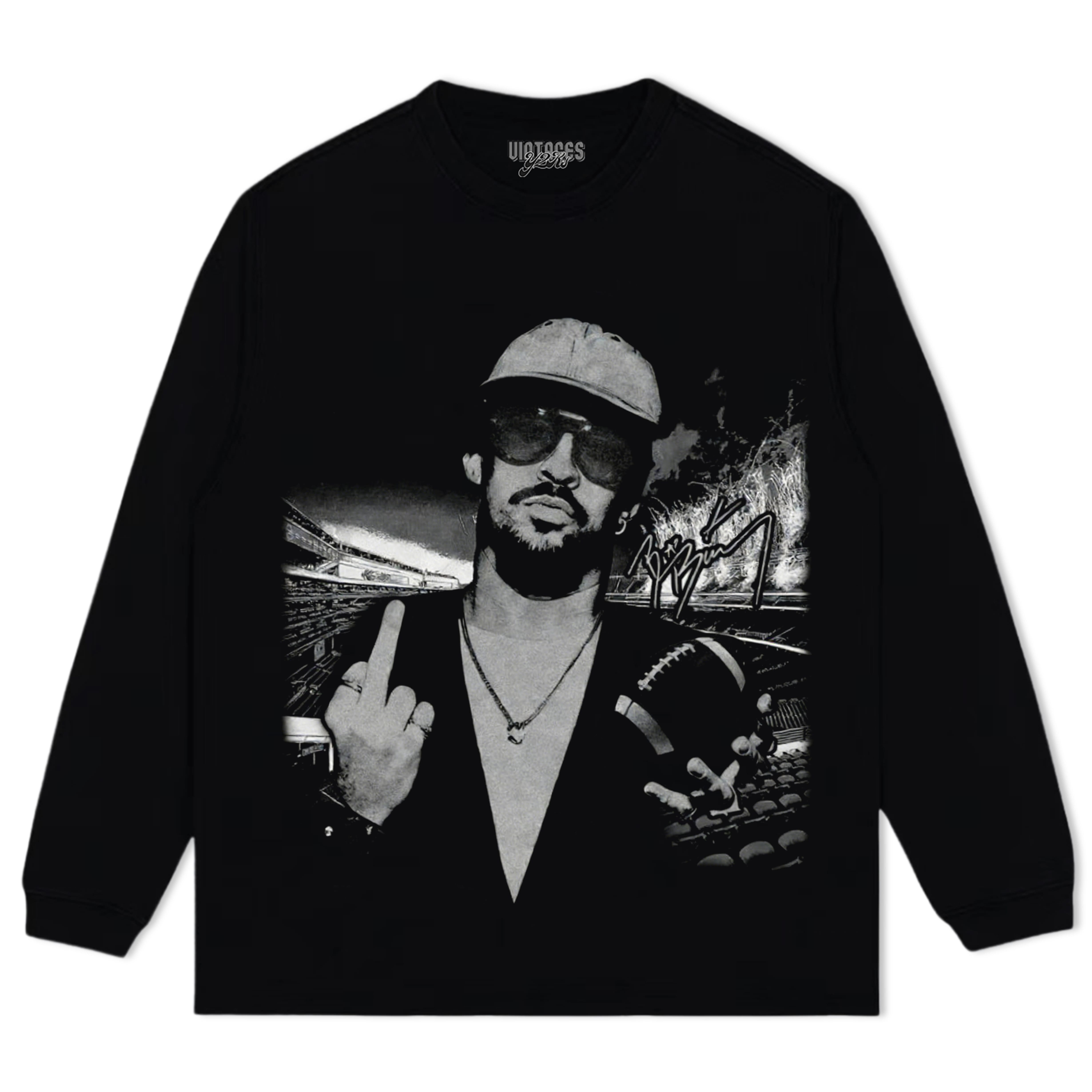 BAD BUNNY - MIDDLE-FINGER V2 TEE & LS & HOODIE