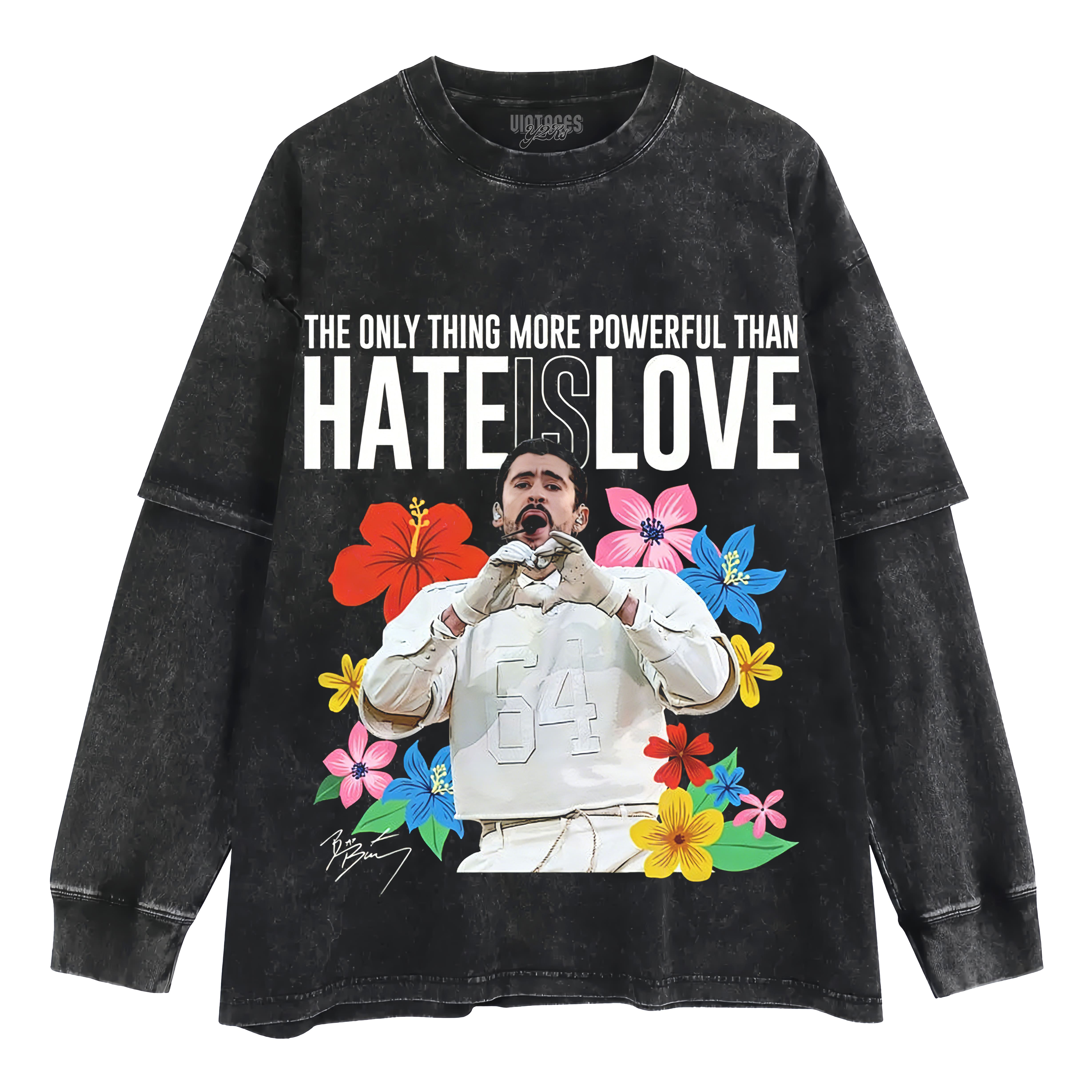 BAD BUNNY - BENITO BOWL LAYERED LONG SLEEVE