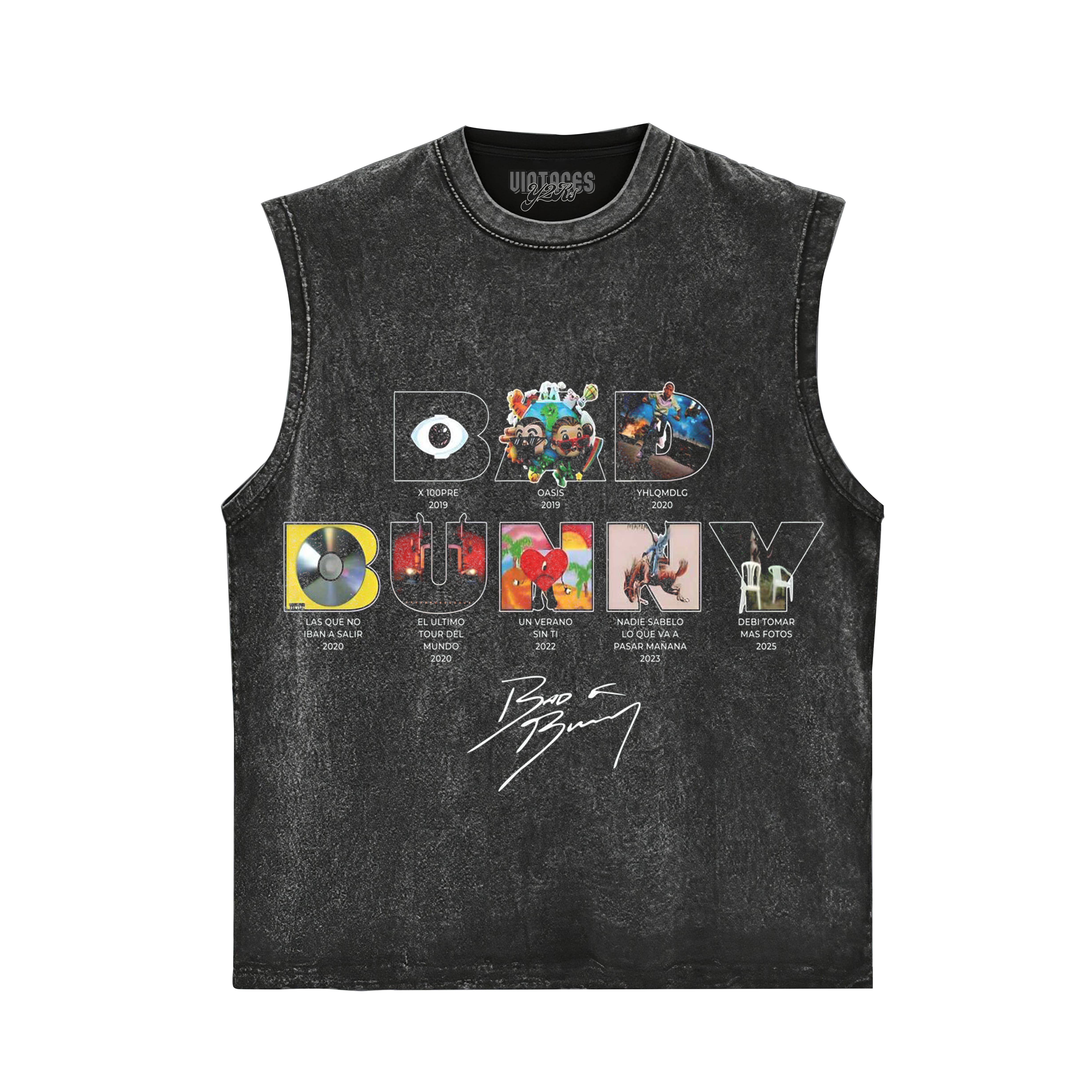 BAD BUNNY - DISCOGRAPHY TANK TOP