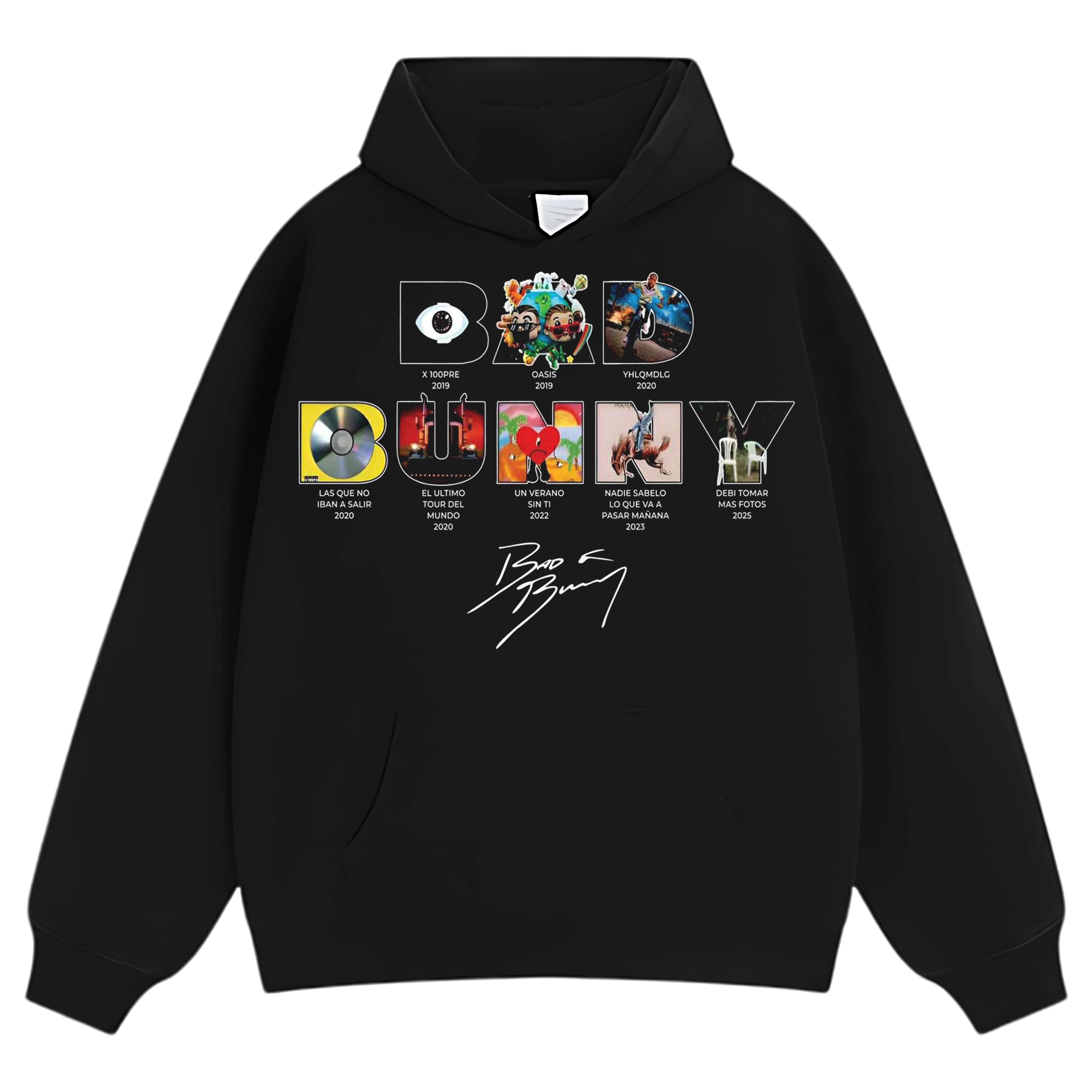 BAD BUNNY - DISCOGRAPHY TEE & LS & HOODIE