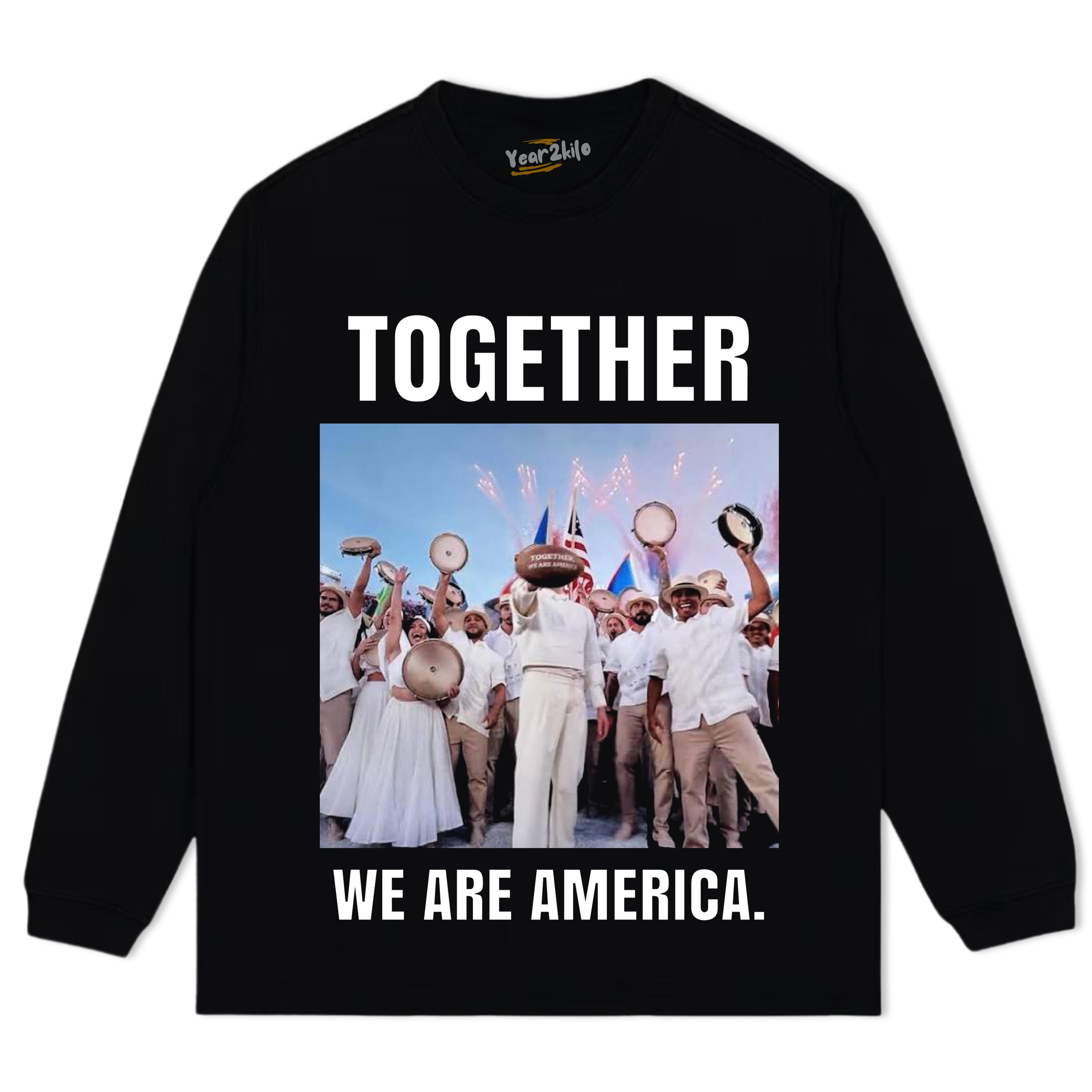 BAD BUNNY - WE ARE AMERICA V2 TEE & LS & HOODIE