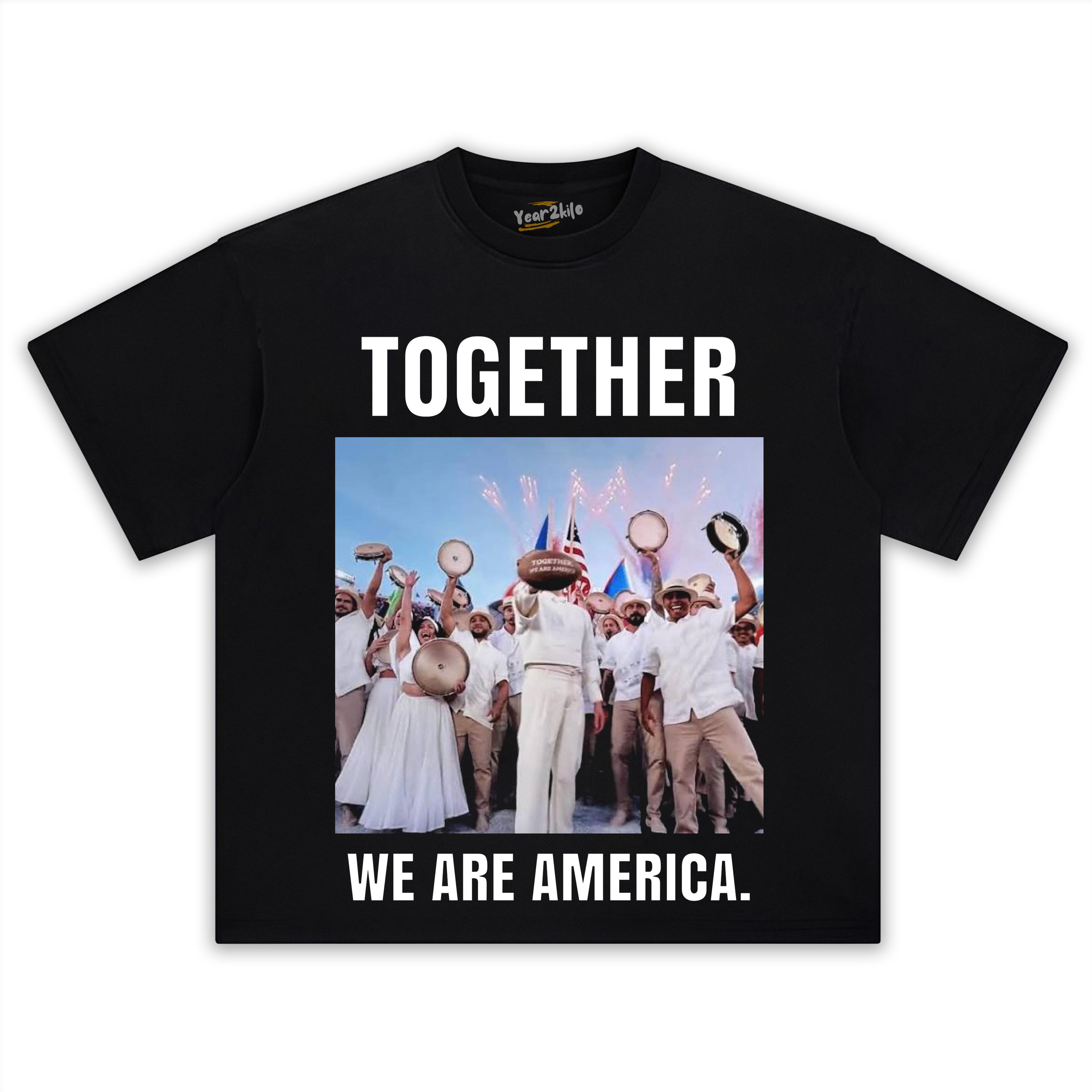 BAD BUNNY - WE ARE AMERICA V2 TEE & LS & HOODIE