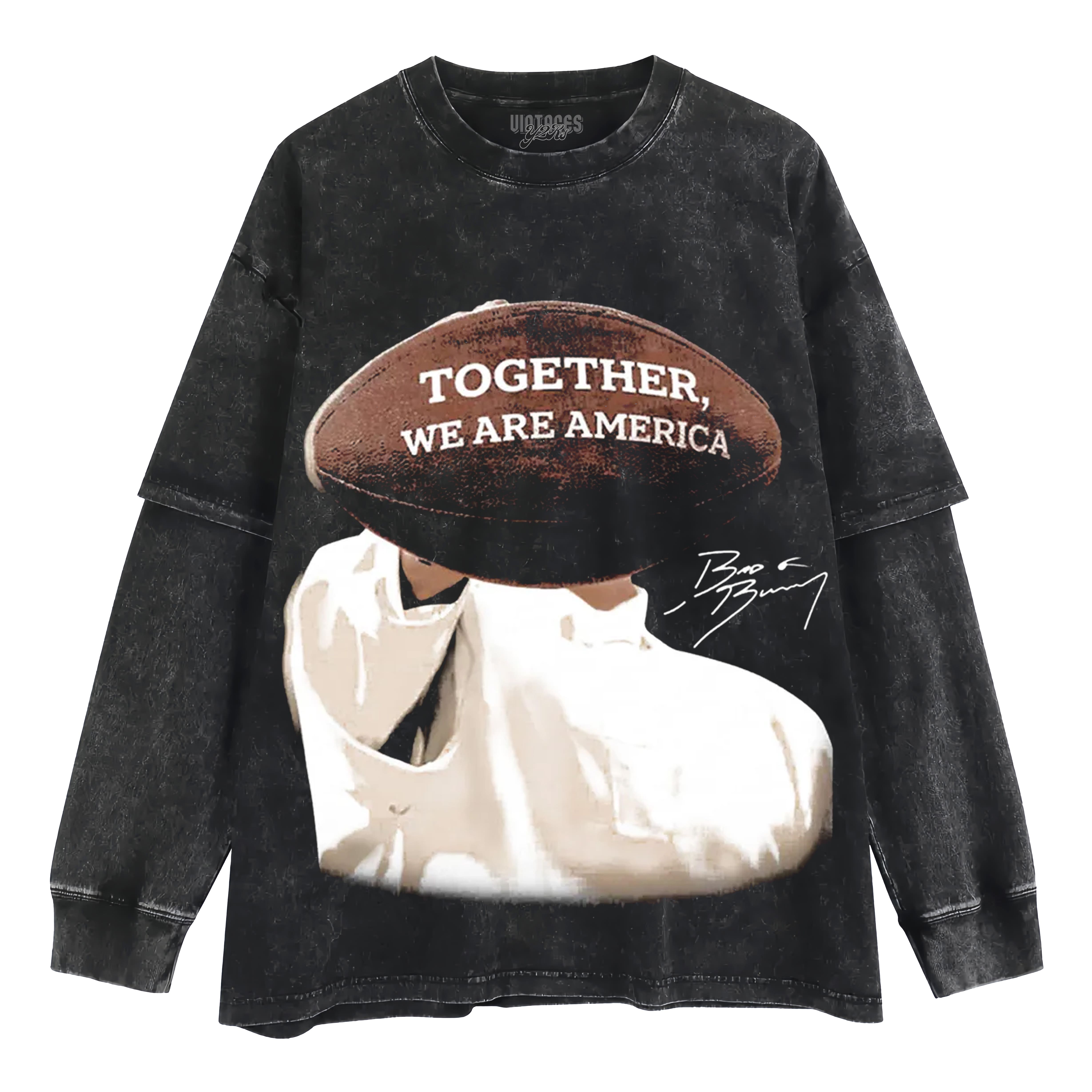 BAD BUNNY - WE ARE AMERICA V3 LAYERED LONG SLEEVE