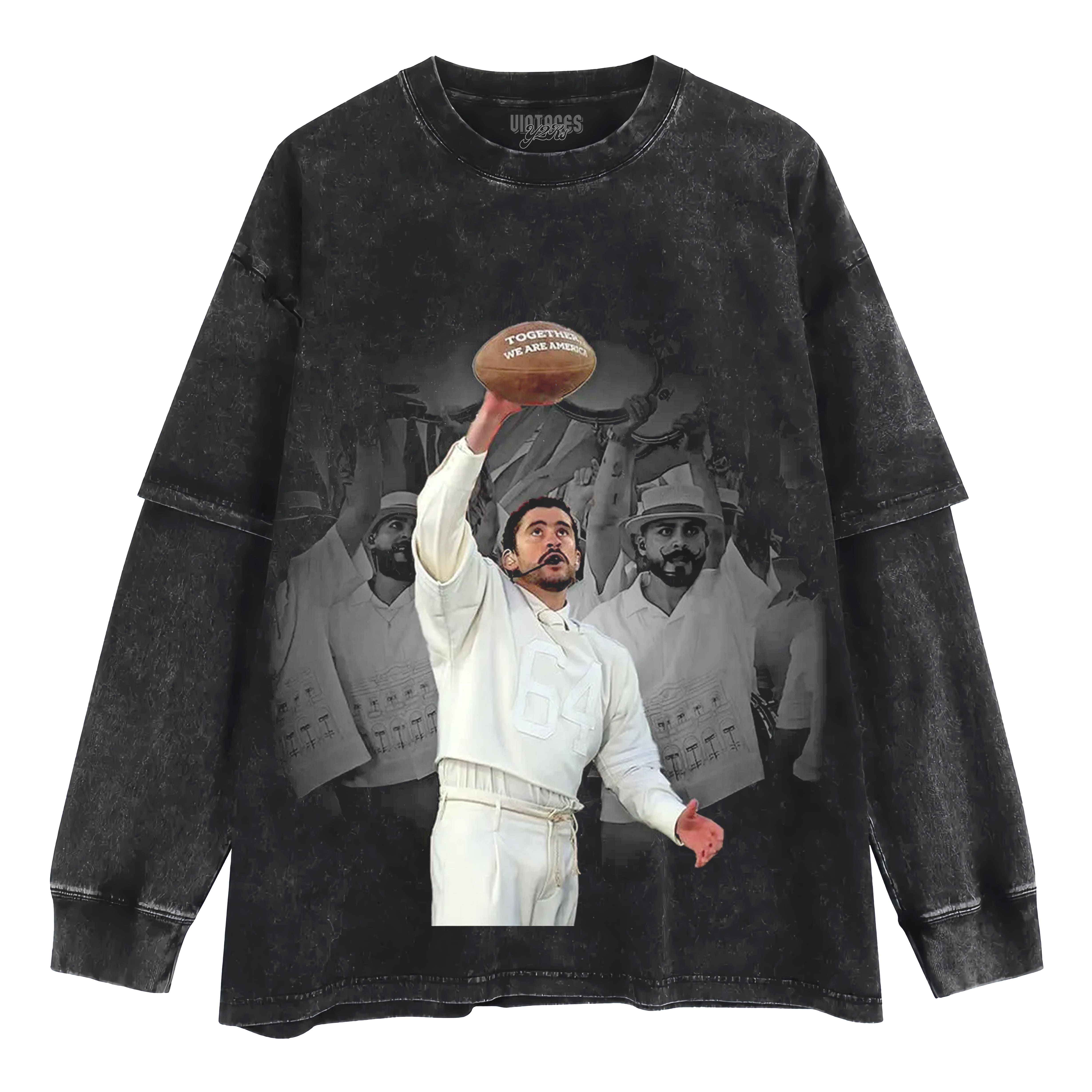 BAD BUNNY - WE ARE AMERICA V4 LAYERED LONG SLEEVE