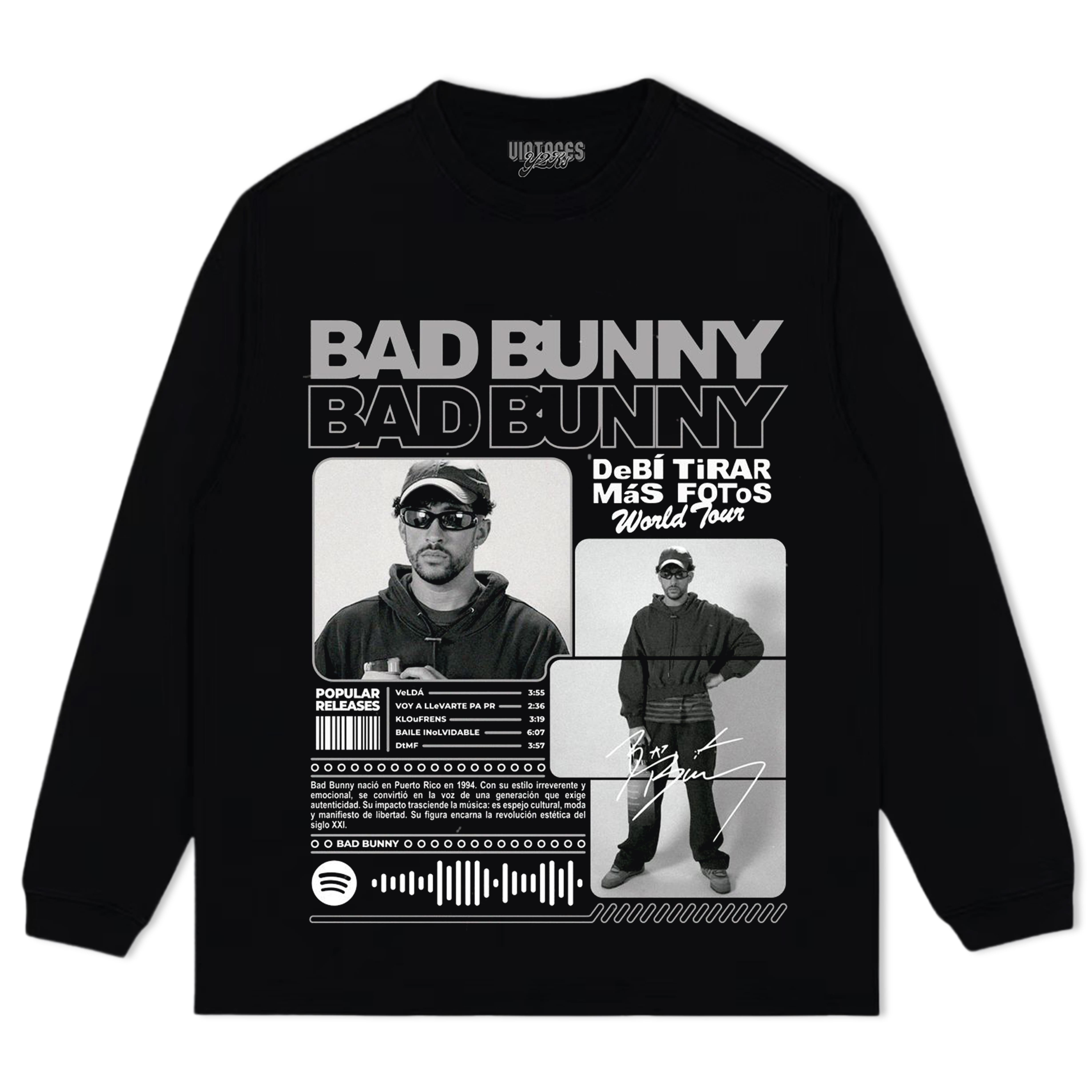 BAD BUNNY 2026 DISEÑO DIGITAL TEE & LS & HOODIE