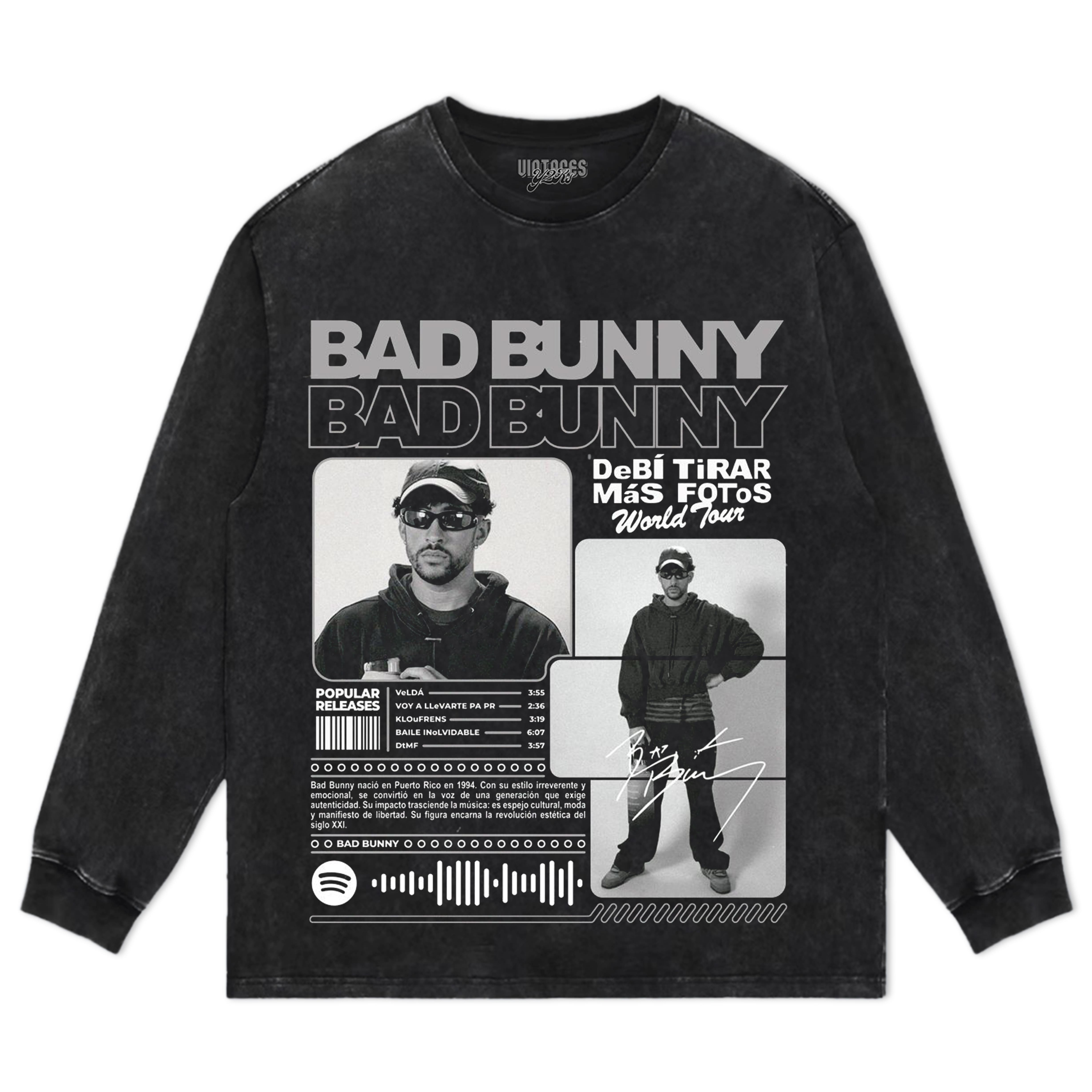 BAD BUNNY 2026 DISEÑO DIGITAL TEE & LS & HOODIE