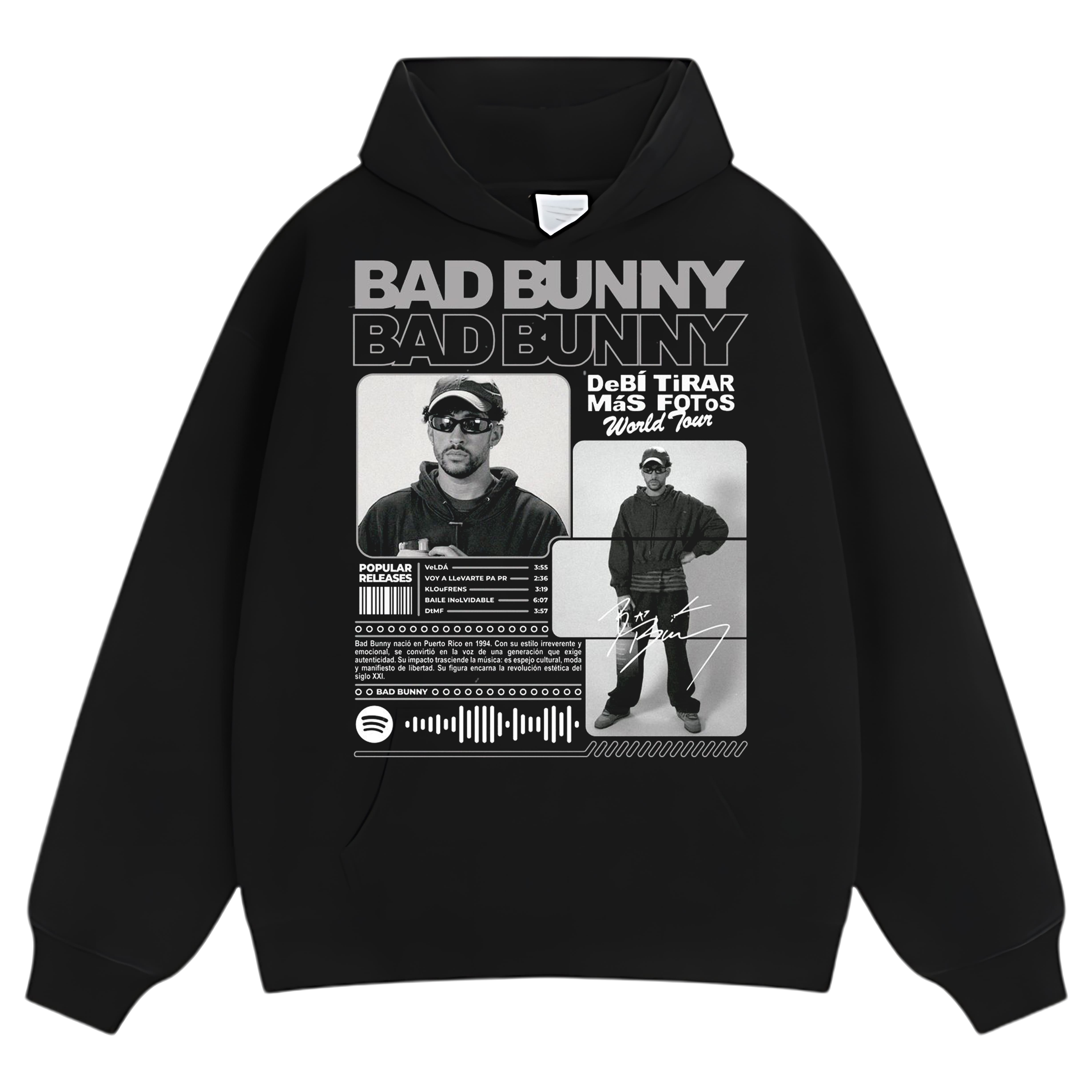 BAD BUNNY 2026 DISEÑO DIGITAL TEE & LS & HOODIE