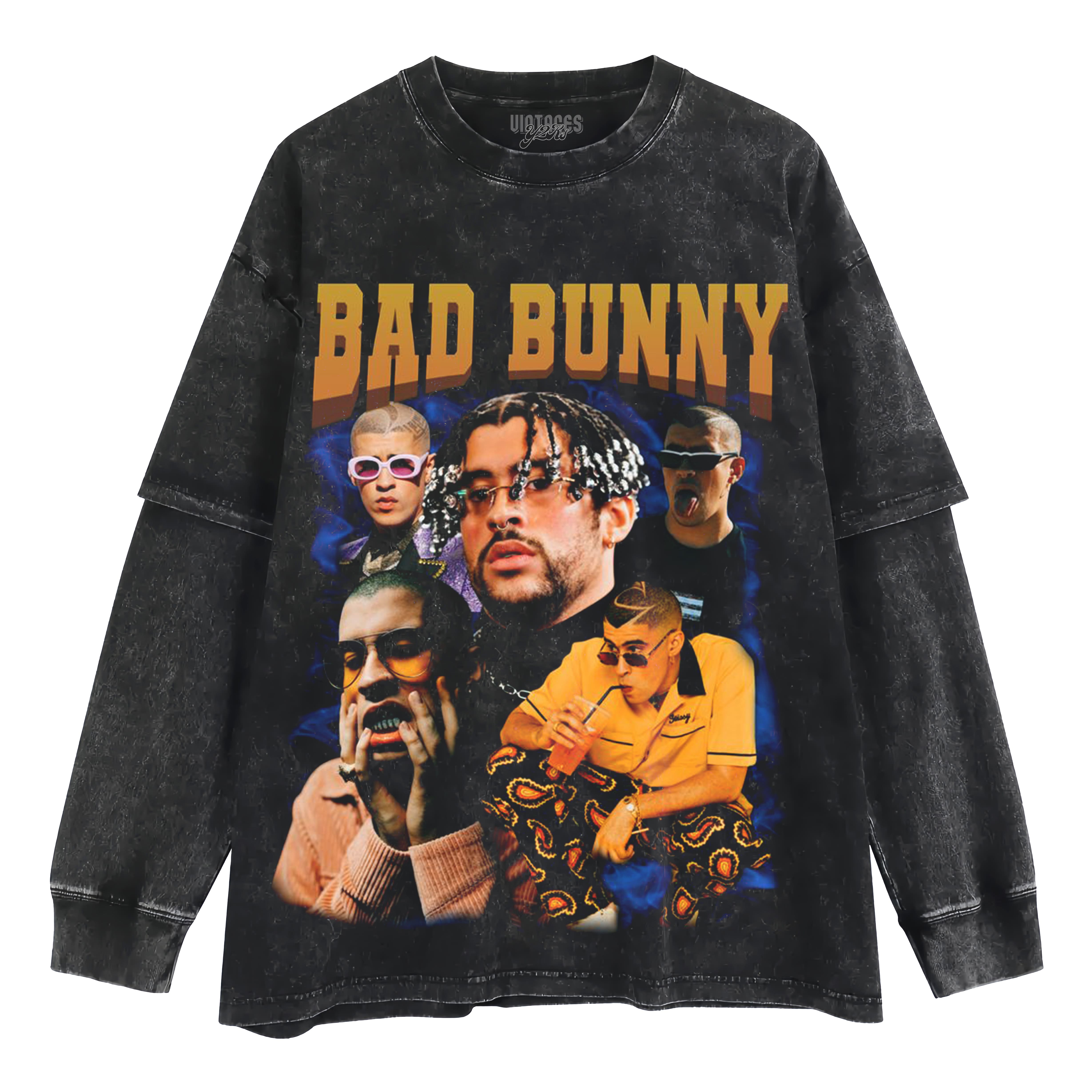 BAD BUNNY 2026 VINTAGE LAYERED LONG SLEEVE