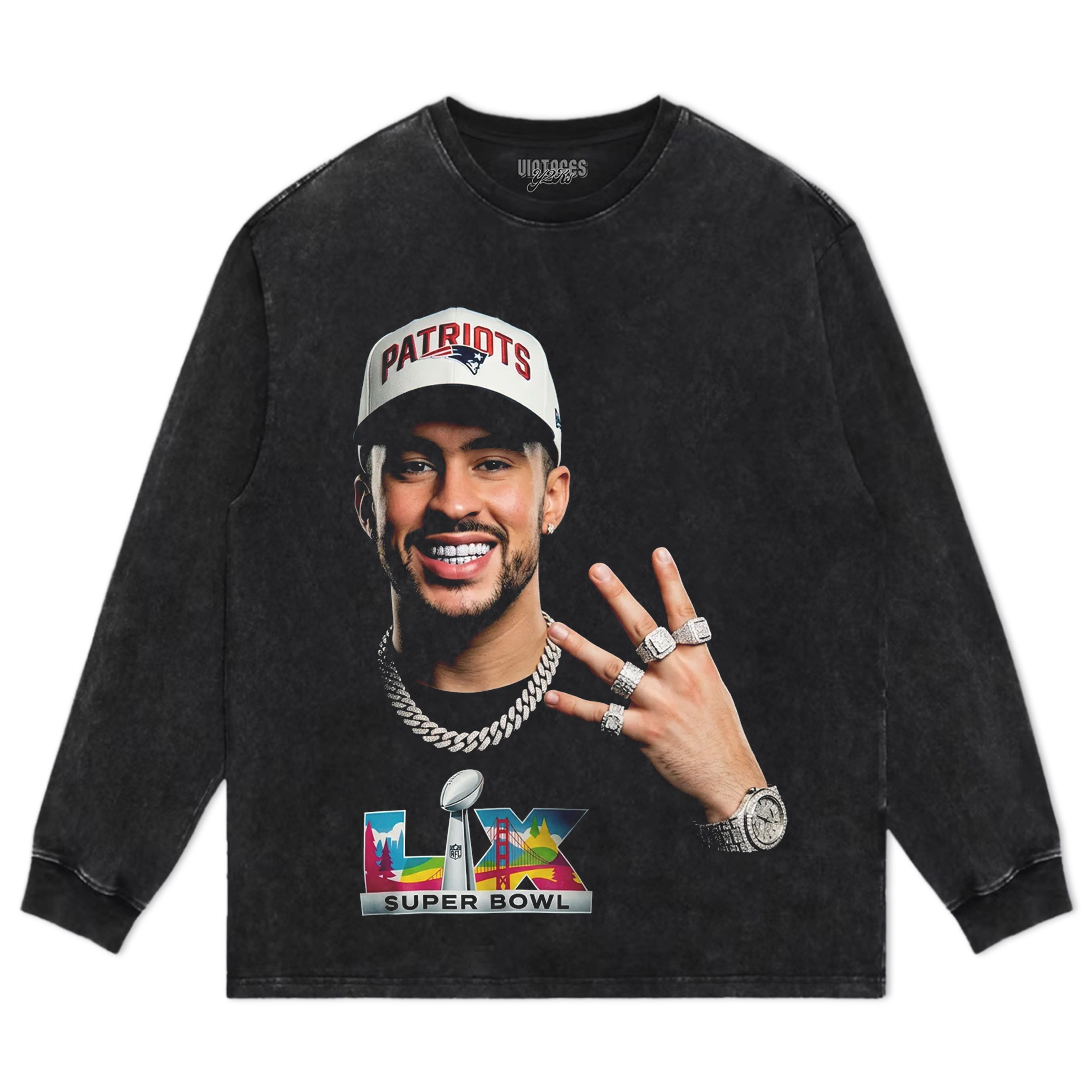 BAD BUNNY & SUPER BOWL 2026 TEE & LS & HOODIE