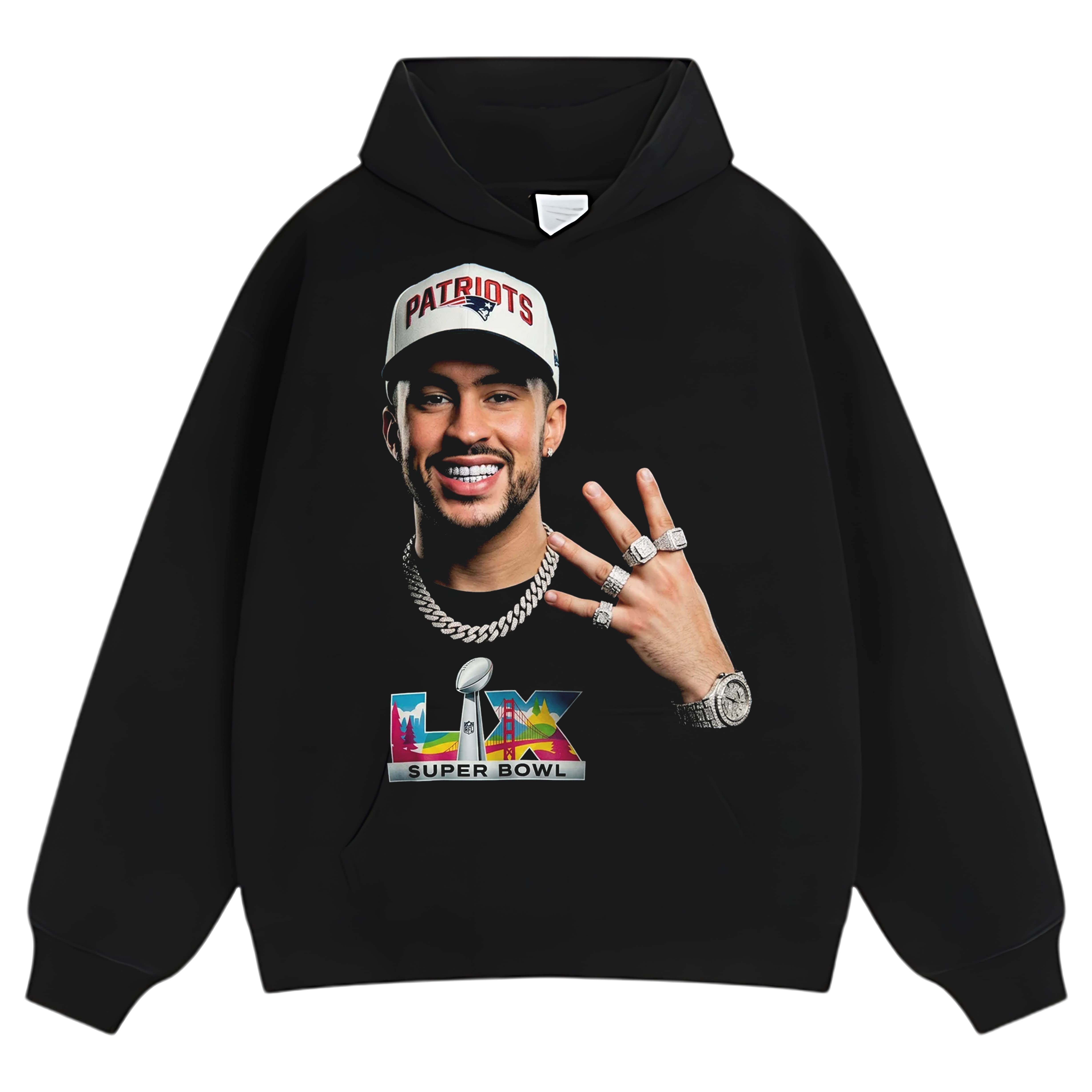 BAD BUNNY & SUPER BOWL 2026 TEE & LS & HOODIE