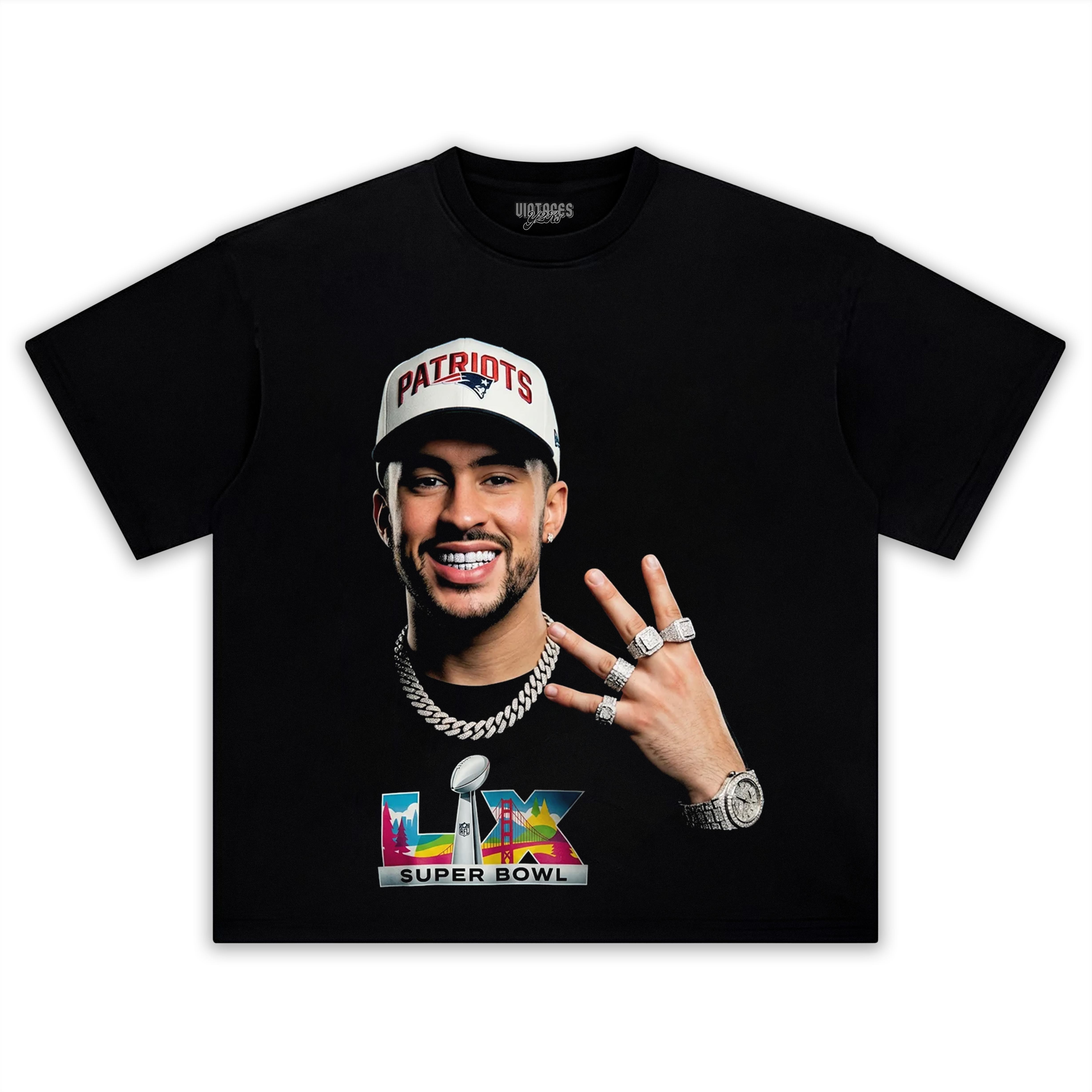 BAD BUNNY & SUPER BOWL 2026 TEE & LS & HOODIE