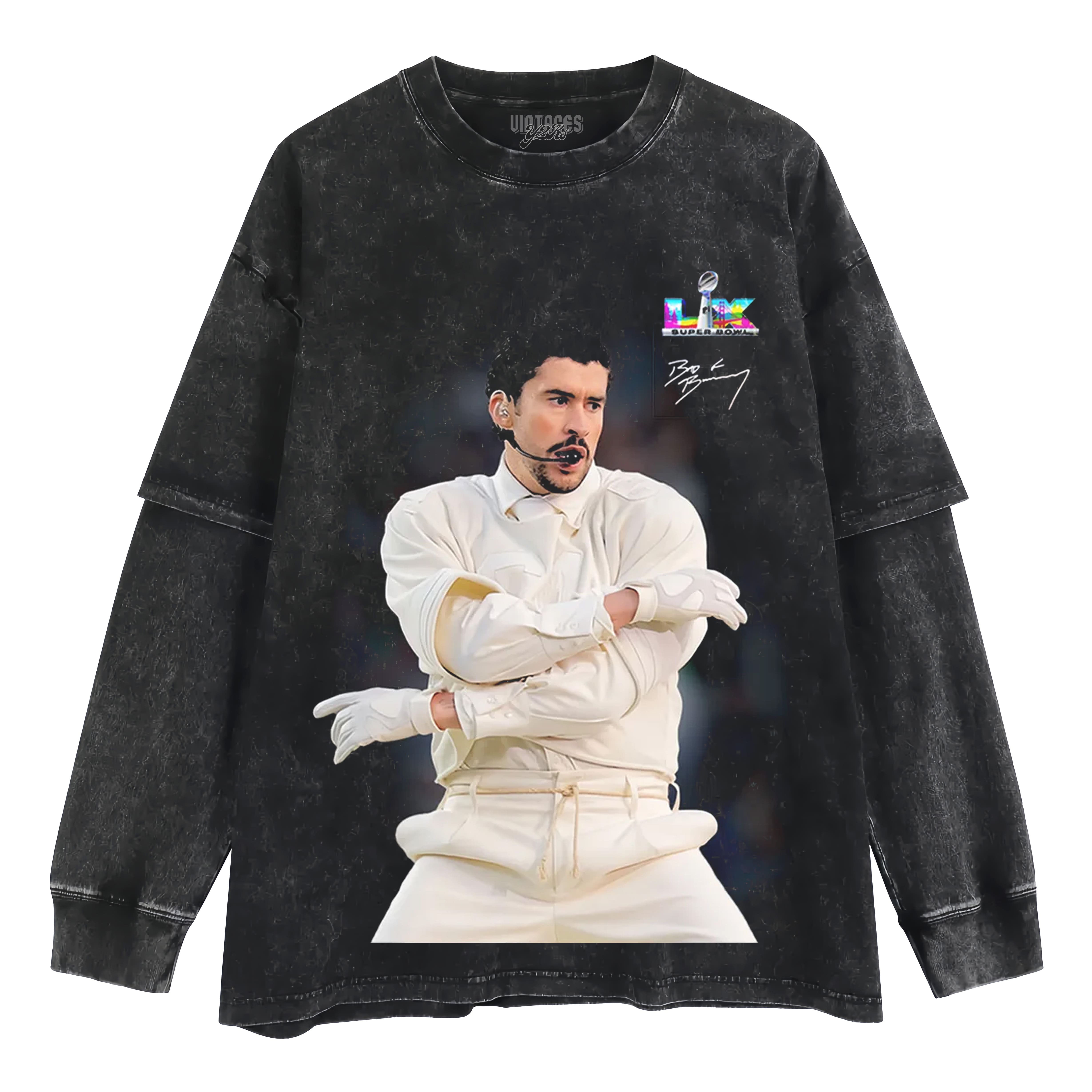 BAD BUNNY & SUPER BOWL 2026 V2 LAYERED LONG SLEEVE