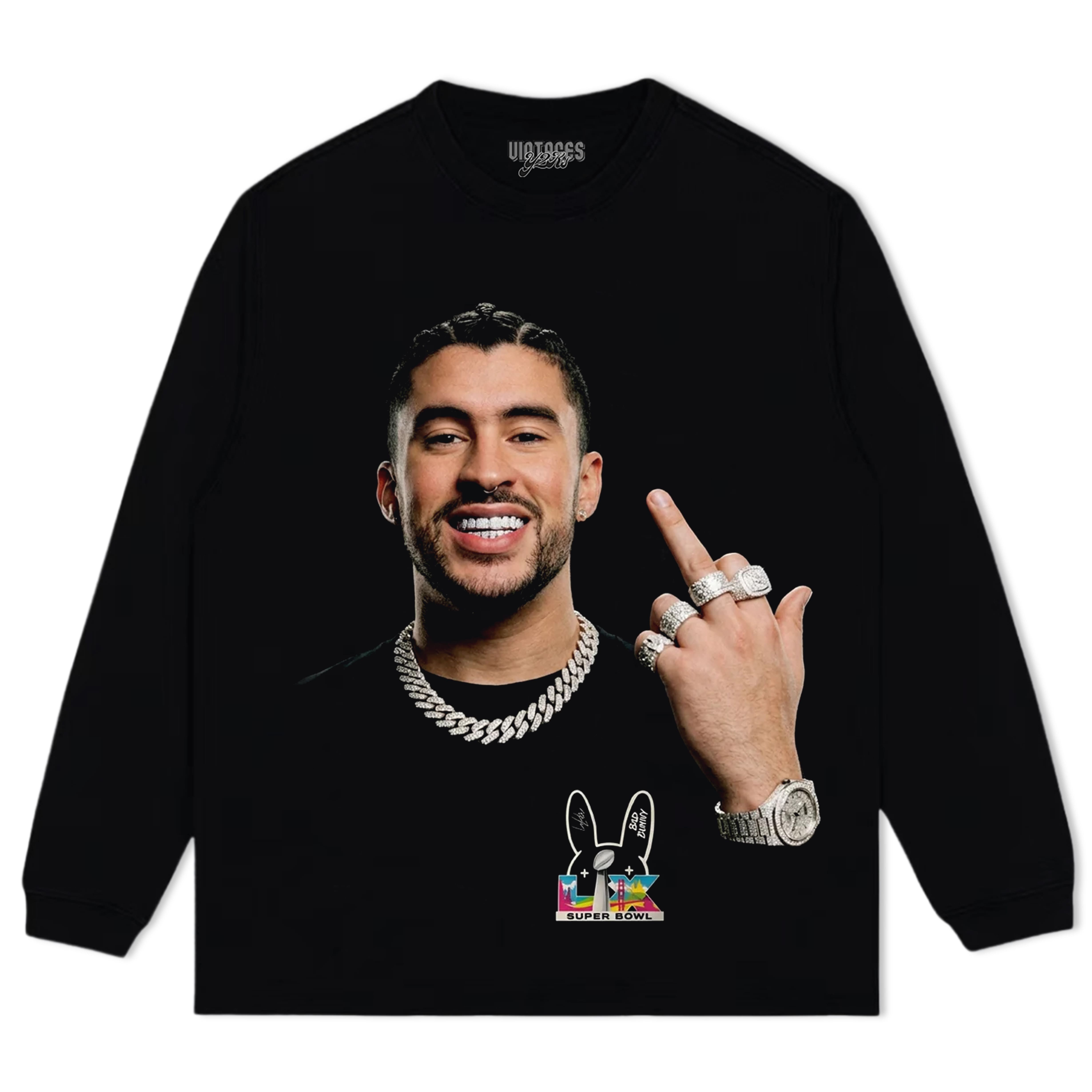 BAD BUNNY & SUPER BOWL 2026 V2 TEE & LS & HOODIE