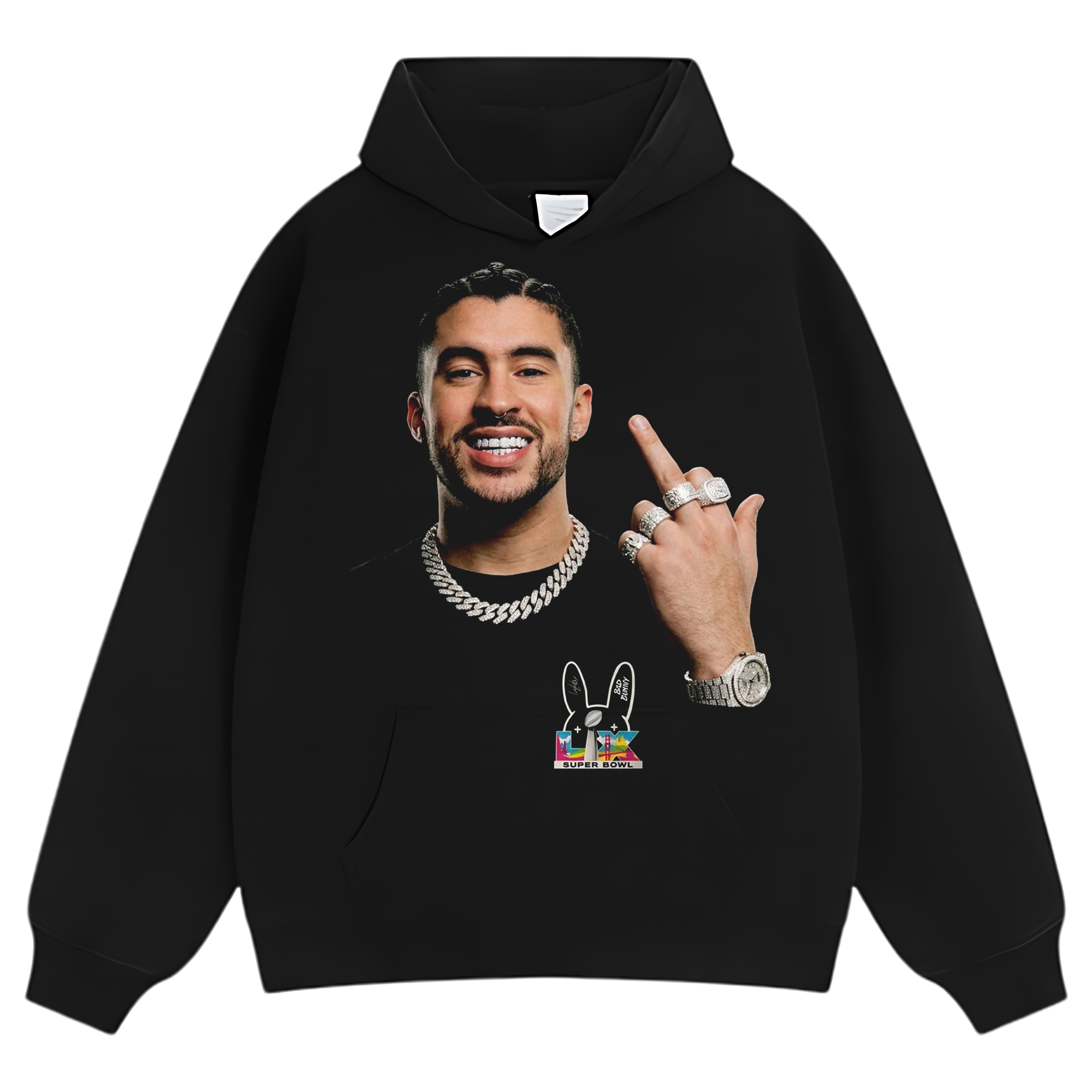 BAD BUNNY & SUPER BOWL 2026 V2 TEE & LS & HOODIE