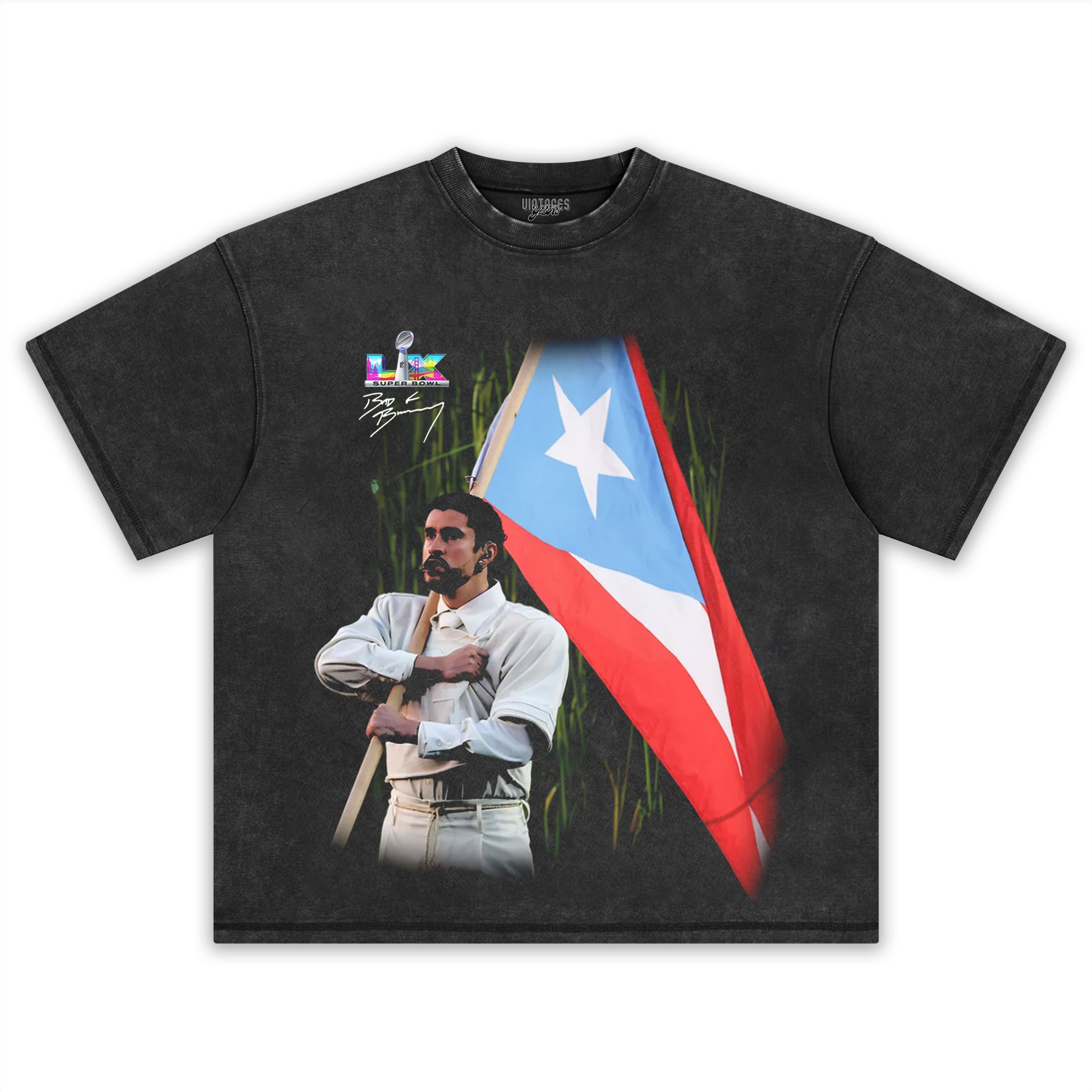 BAD BUNNY & SUPER BOWL 2026 V3 TEE & LS & HOODIE